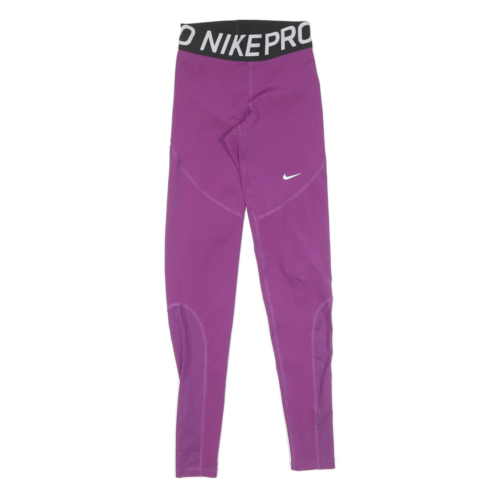 NIKE Womens Joggers Purple Slim Skinny XS W20 L27 Workout Fitness Gymwear Refurbished - N/A refurbished available on Cerqular