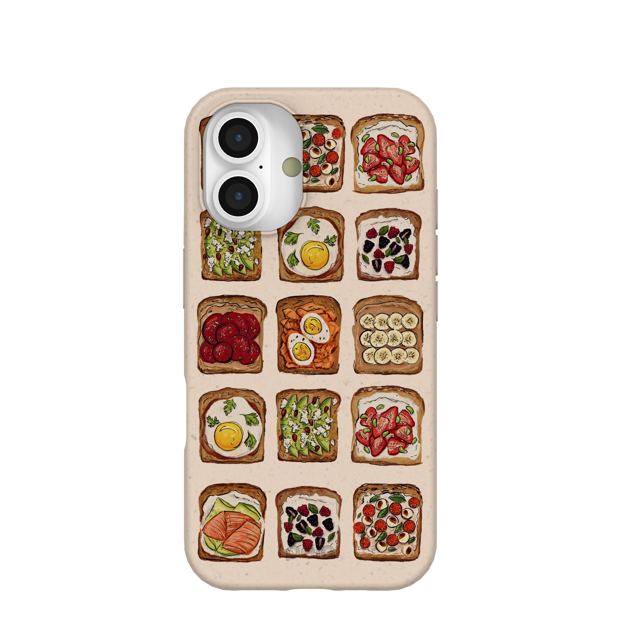 Seashell Toasted iPhone 16 Case Refurbished - Pela Case refurbished available on Cerqular