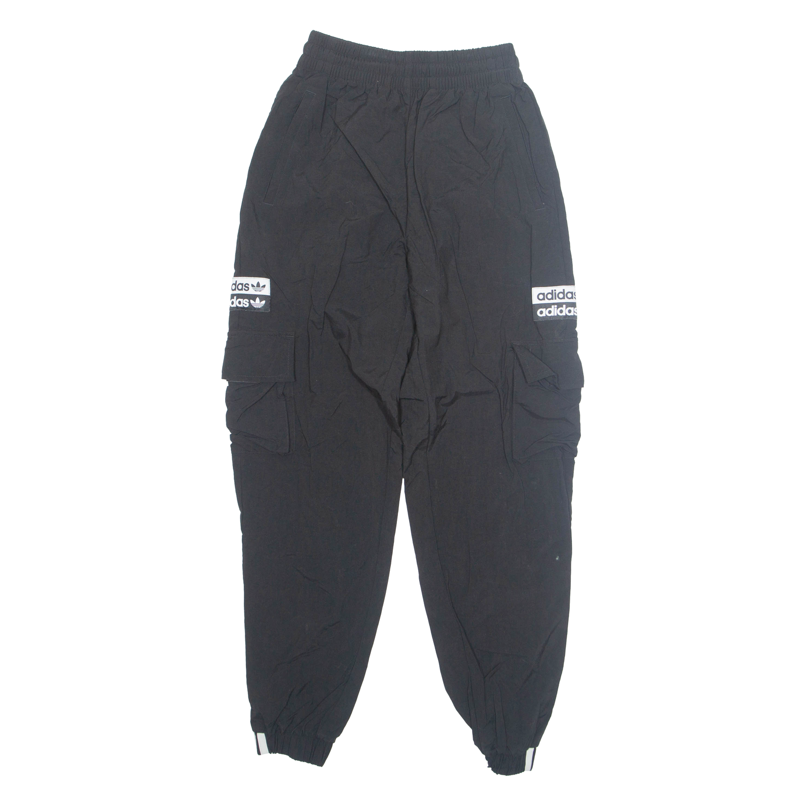 ADIDAS ORIGINALS Cargo Style Womens Joggers Black Tapered UK 4 W22 L28 Refurbished - N/A refurbished available on Cerqular