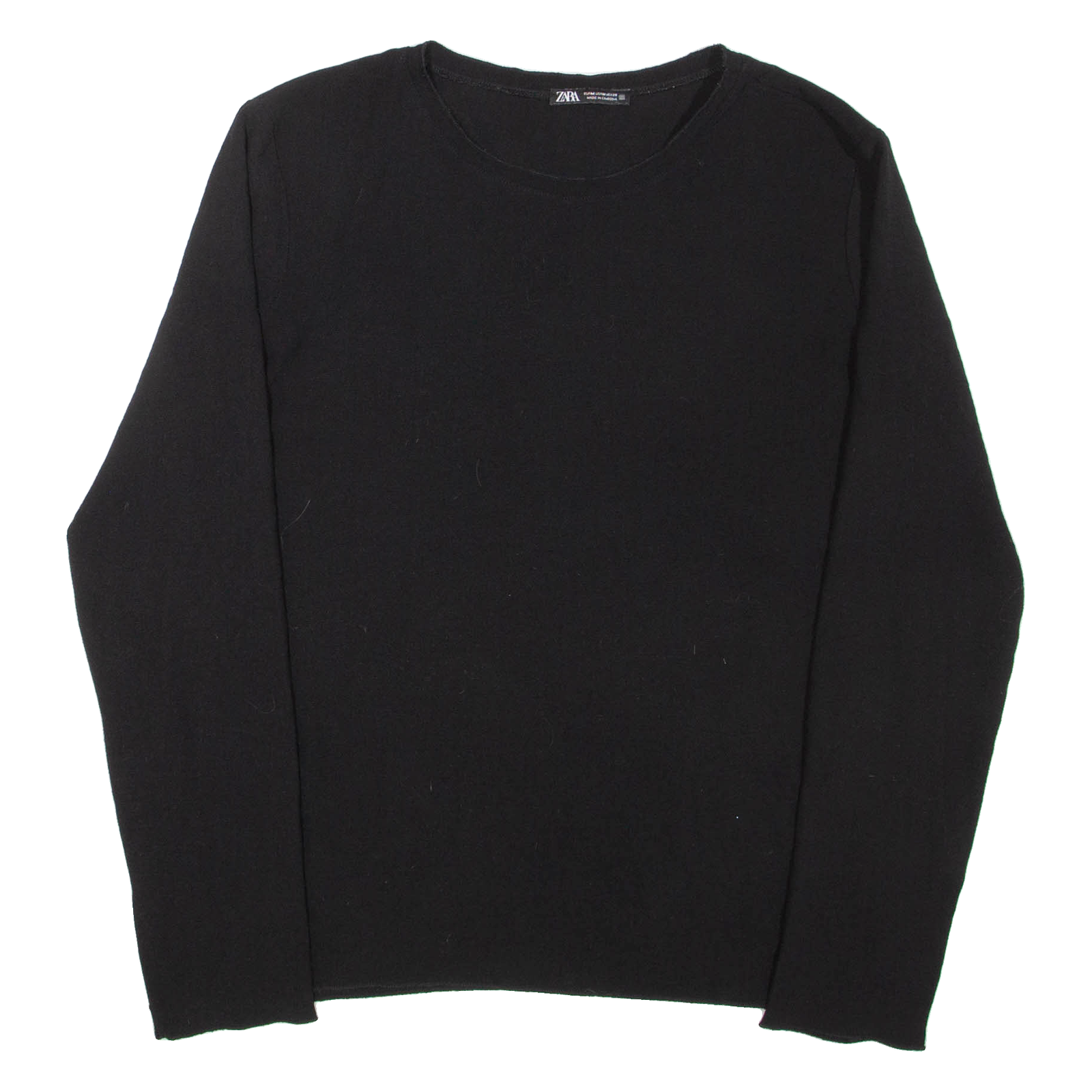 ZARA Womens Top Black Long Sleeve M Refurbished - N/A refurbished available on Cerqular