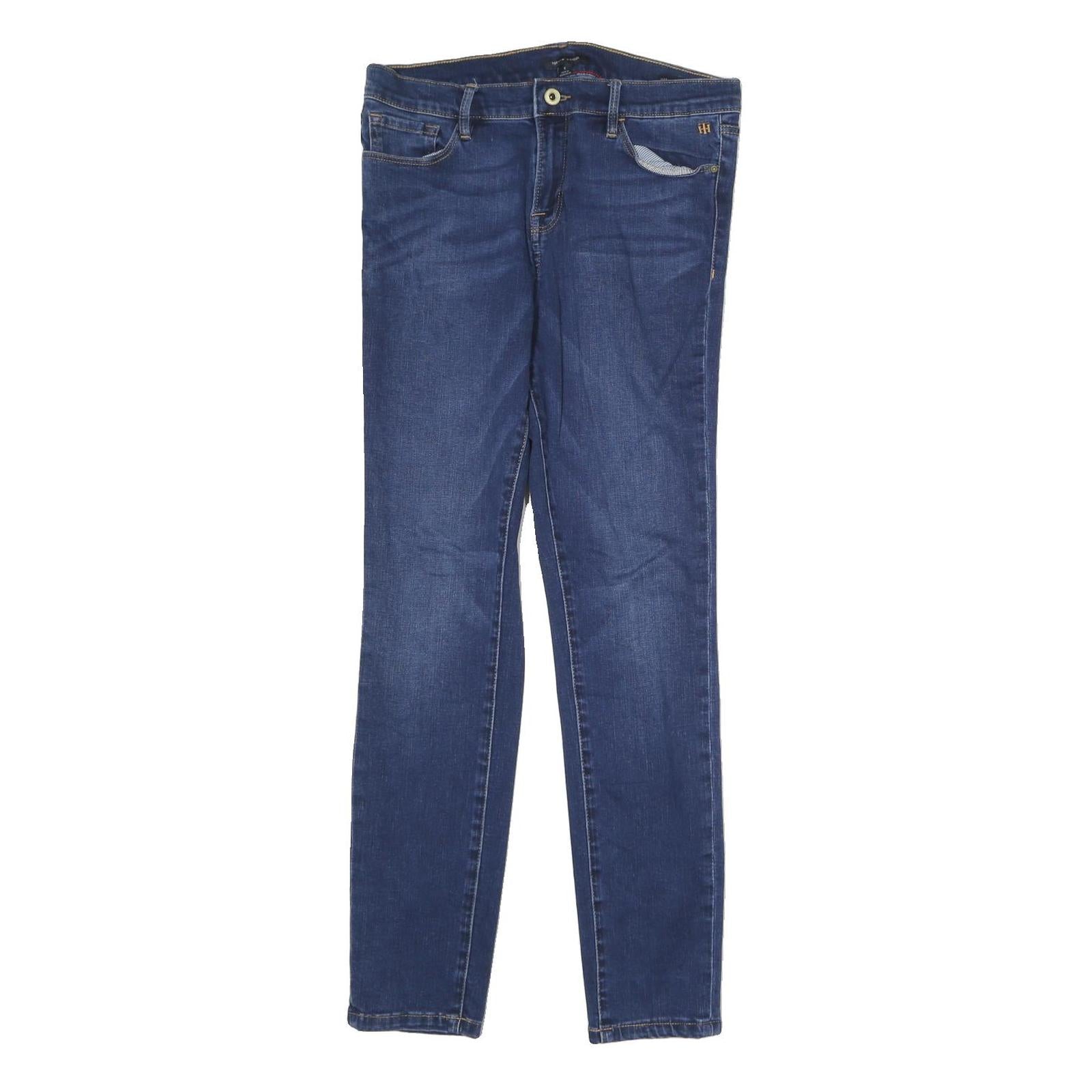 TOMMY HILFIGER Mens Jeans Blue Slim Skinny Denim Medium W30 L29 Zip Closure Refurbished - N/A refurbished available on Cerqular