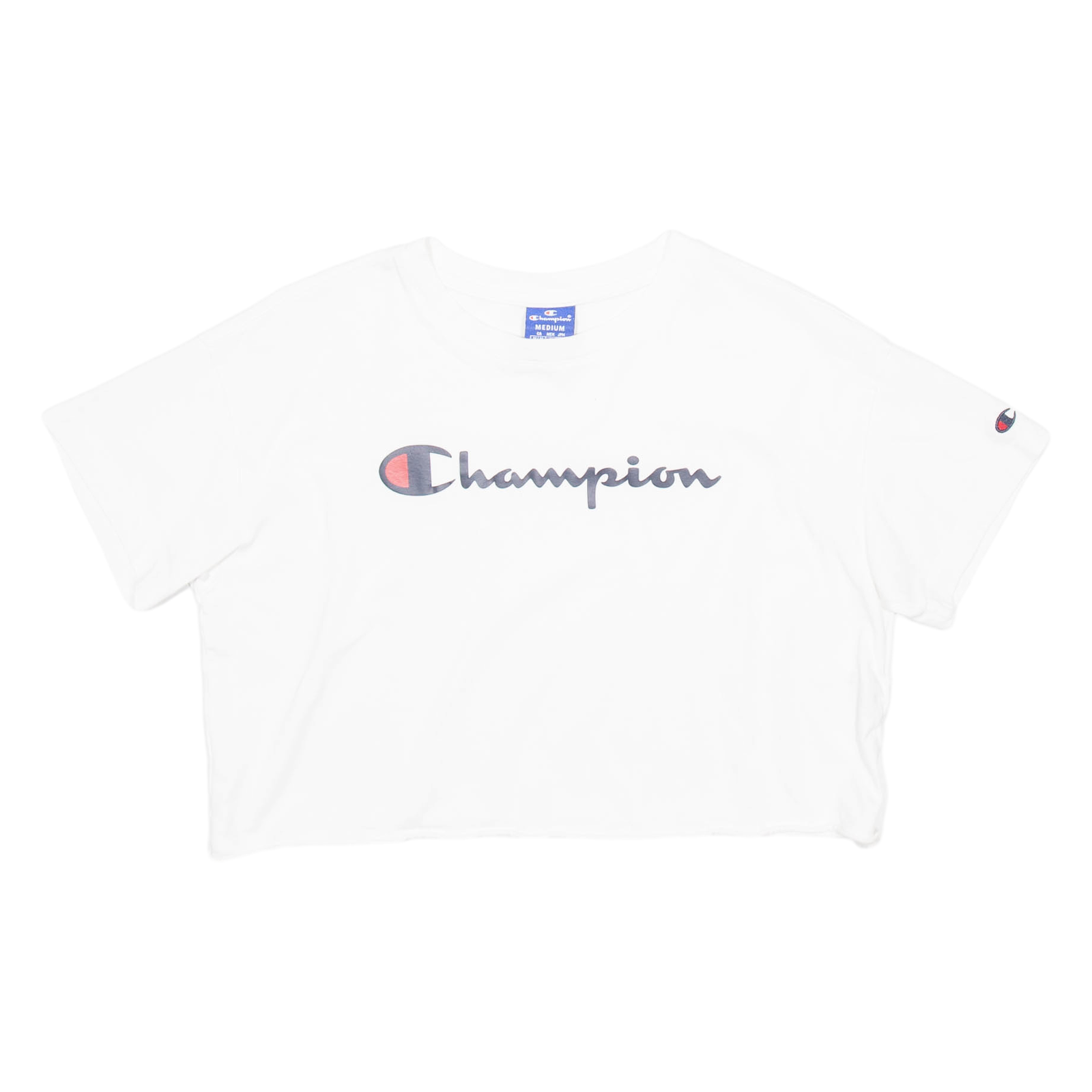 CHAMPION Cropped Womens T-Shirt White M Refurbished - N/A refurbished available on Cerqular