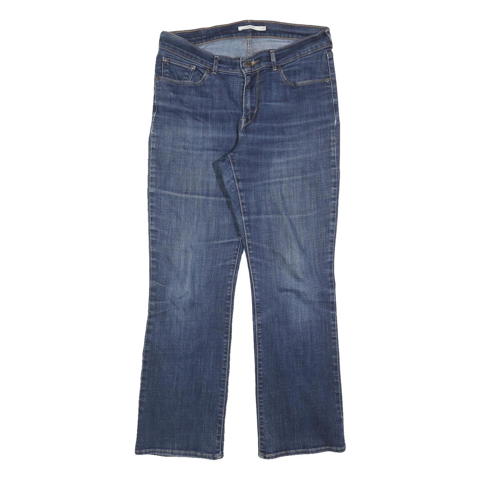 LEVI'S Womens Jeans Blue Classic Straight Denim Medium W30 L30 Comfortable Zip Refurbished - N/A refurbished available on Cerqular