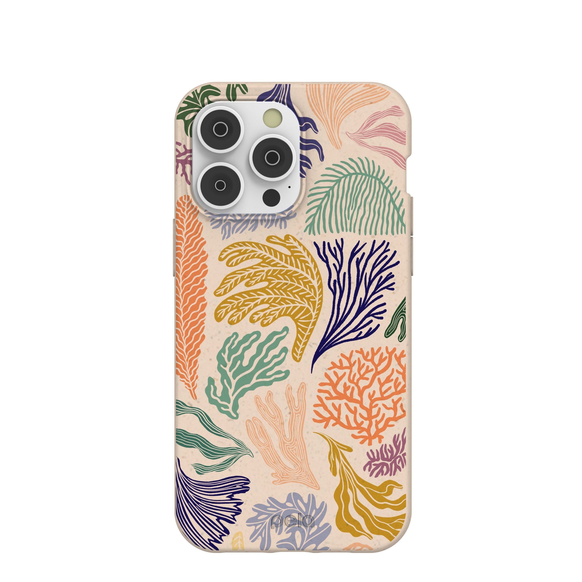 Seashell Coral Dreams iPhone 14 Pro Max Case Refurbished - Pela Case refurbished available on Cerqular