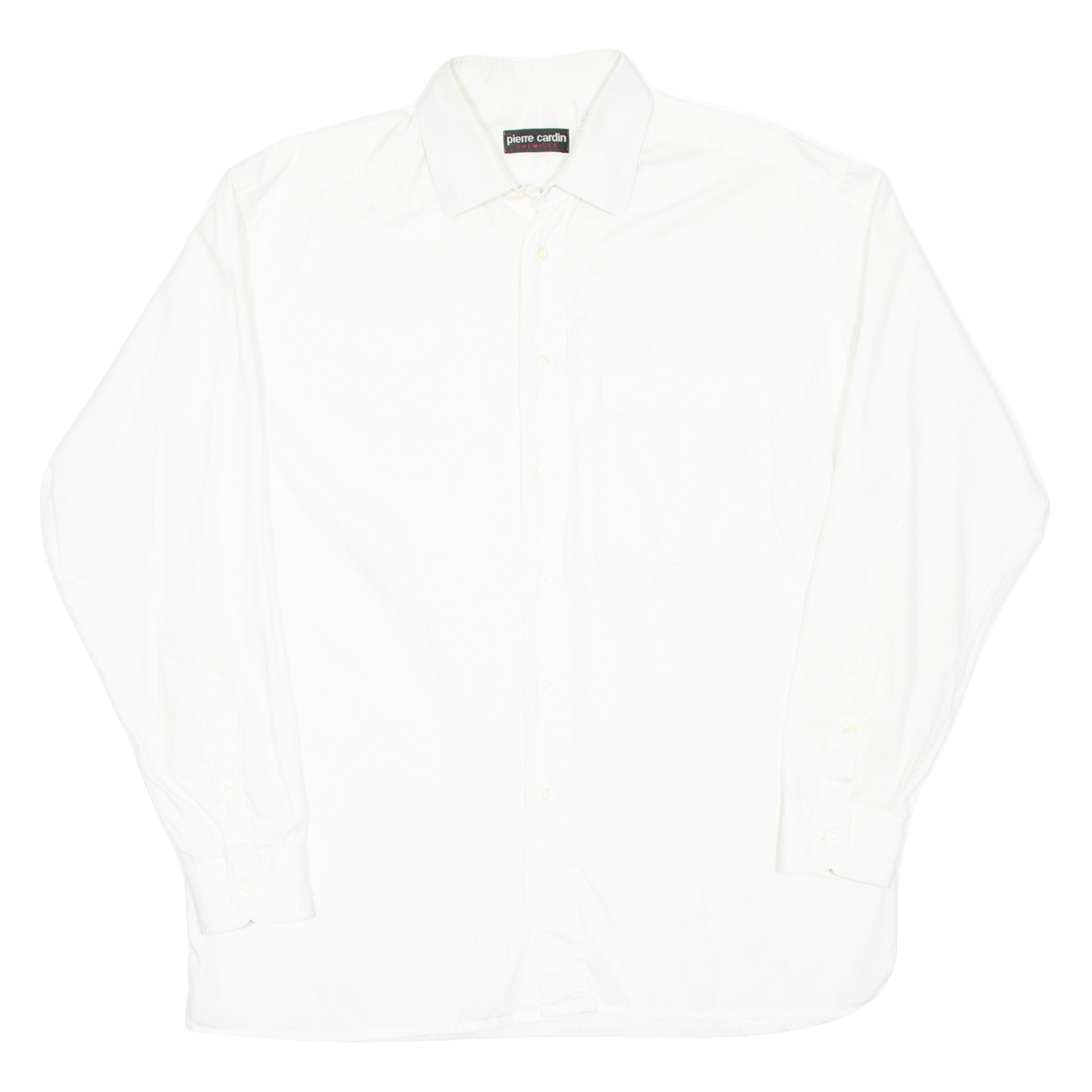 PIERRE CARDIN Mens Plain Shirt White Long Sleeve XL Refurbished - N/A refurbished available on Cerqular