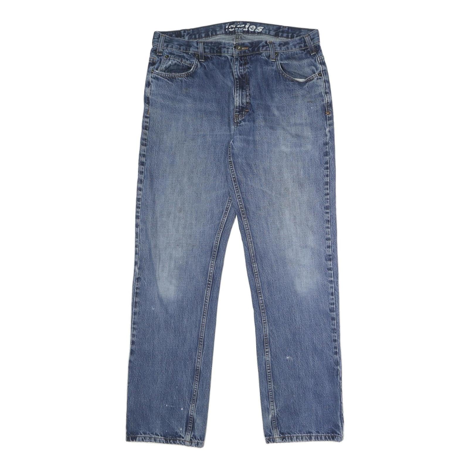 DICKIES Mens Blue Jeans Relaxed Straight Denim Medium W36 L34 Workwear Refurbished - N/A refurbished available on Cerqular