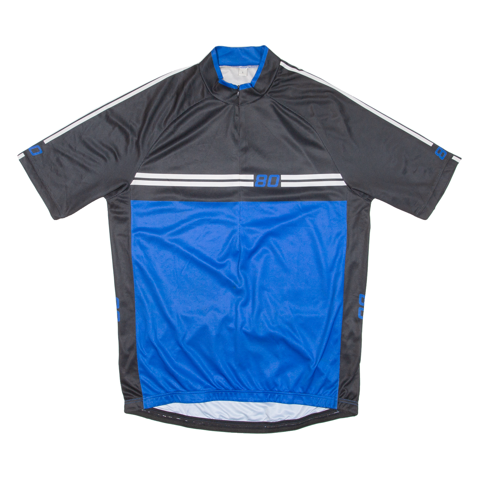 Cycling Mens Jersey Blue 1/2 Zip L Refurbished - N/A refurbished available on Cerqular