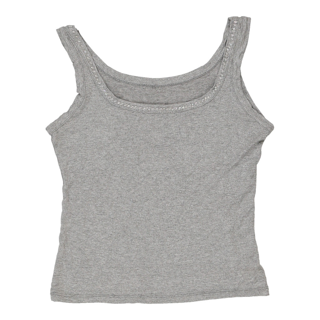 Unbranded Vest - Small Grey Cotton Refurbished - Thrifted (note: this is a term often used to describe second- refurbished available on Cerqular