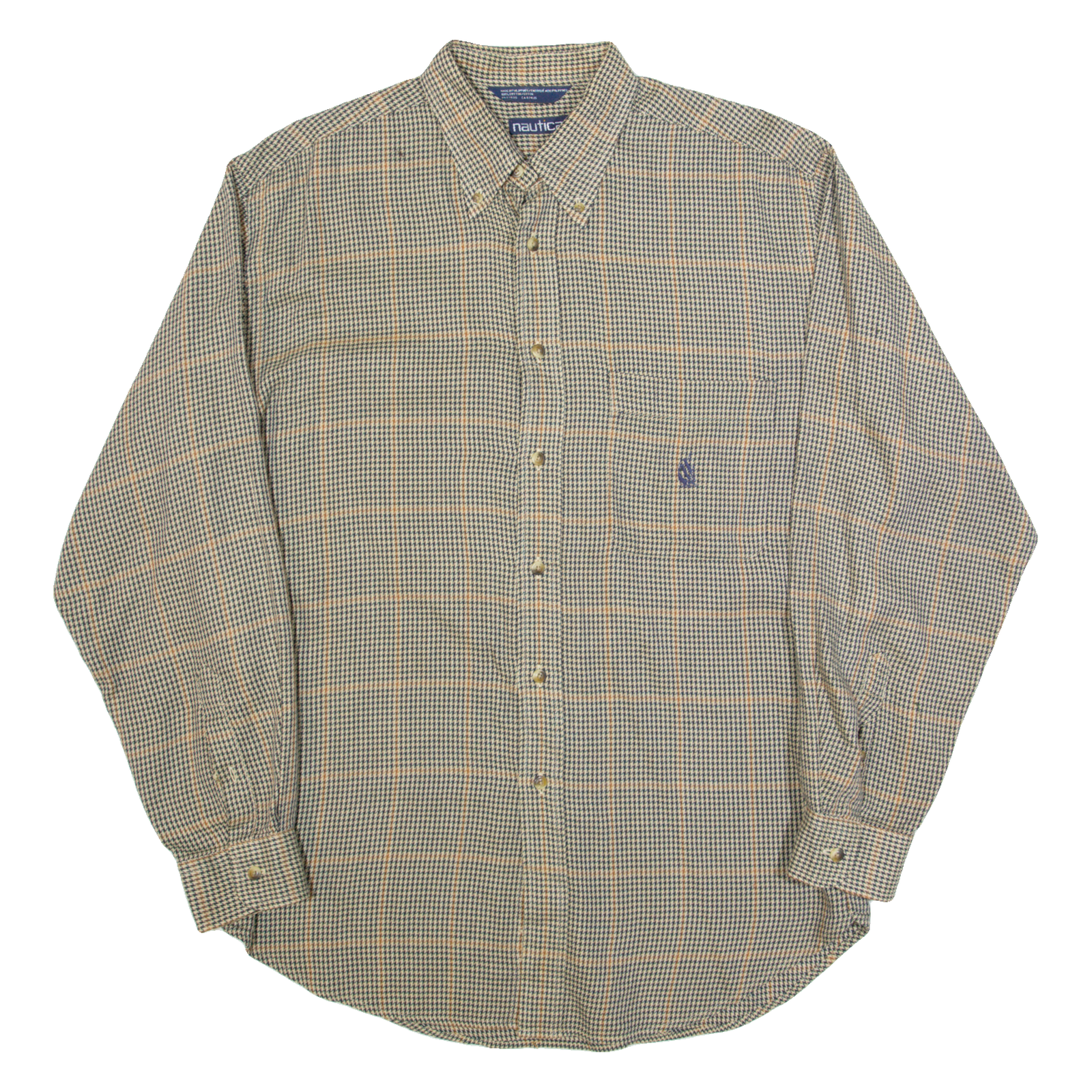 Buy NAUTICA Mens Shirt Beige Check Long Sleeve L Refurbished - $23.39 NAUTICA Mens Shirt Beige Check Long Sleeve L Refurbished - N/A refurbished available on Cerqular