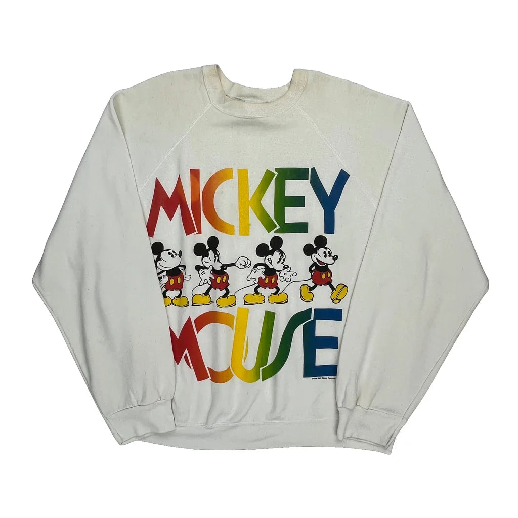 Buy Mickey Mouse Artex Cartoon Sweatshirt - 3XL Multicoloured Cotton Refurbished - $50.91 Mickey Mouse Artex Cartoon Sweatshirt - 3XL Multicoloured Cotton Refurbished - Thrifted (note: this is a term often used to describe second- refurbished available on Cerqular