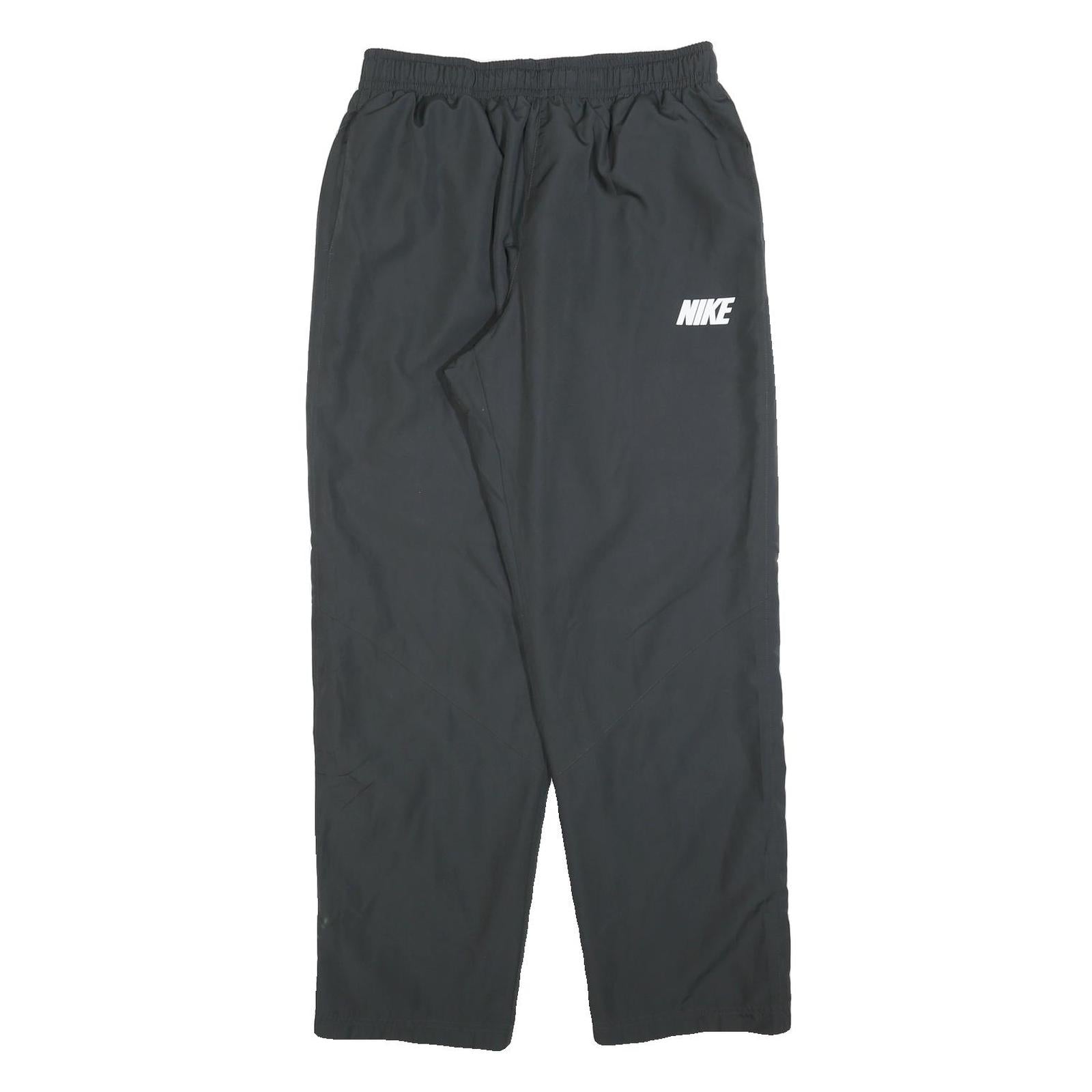 NIKE Mens Joggers Black L W32 L30 Logo Casual Sportswear Comfortable Fit Refurbished - N/A refurbished available on Cerqular