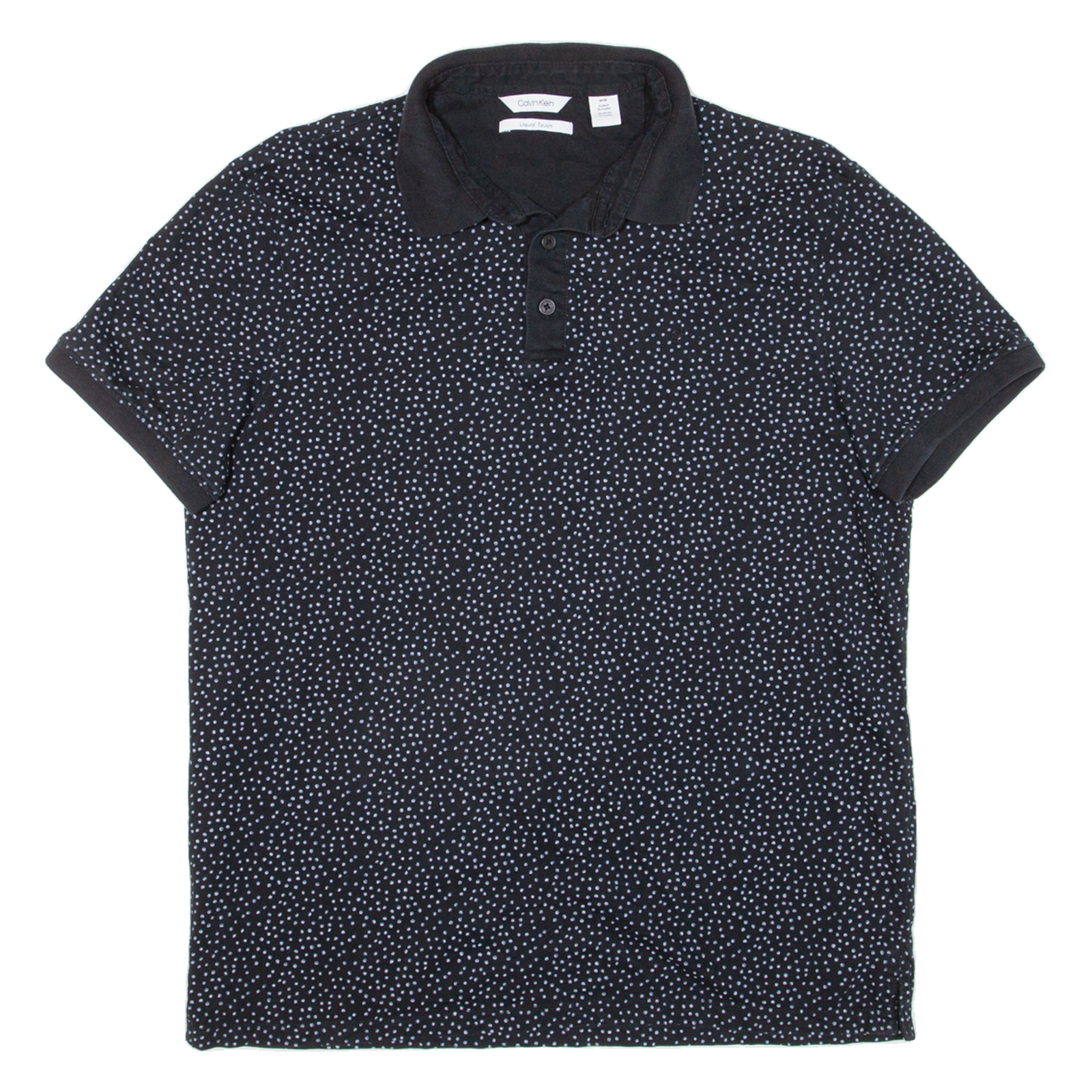 CALVIN KLEIN Mens Polo Shirt Black M Refurbished - N/A refurbished available on Cerqular