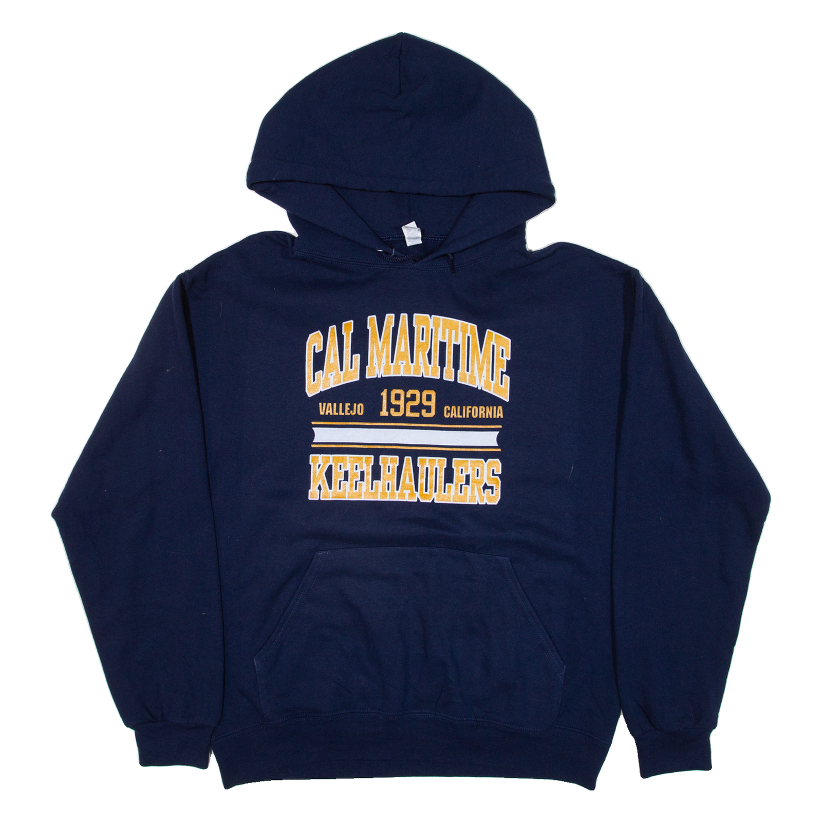JERZEES Cal Maritime Keelhaulers Mens Blue Hoodie USA M Refurbished - N/A refurbished available on Cerqular