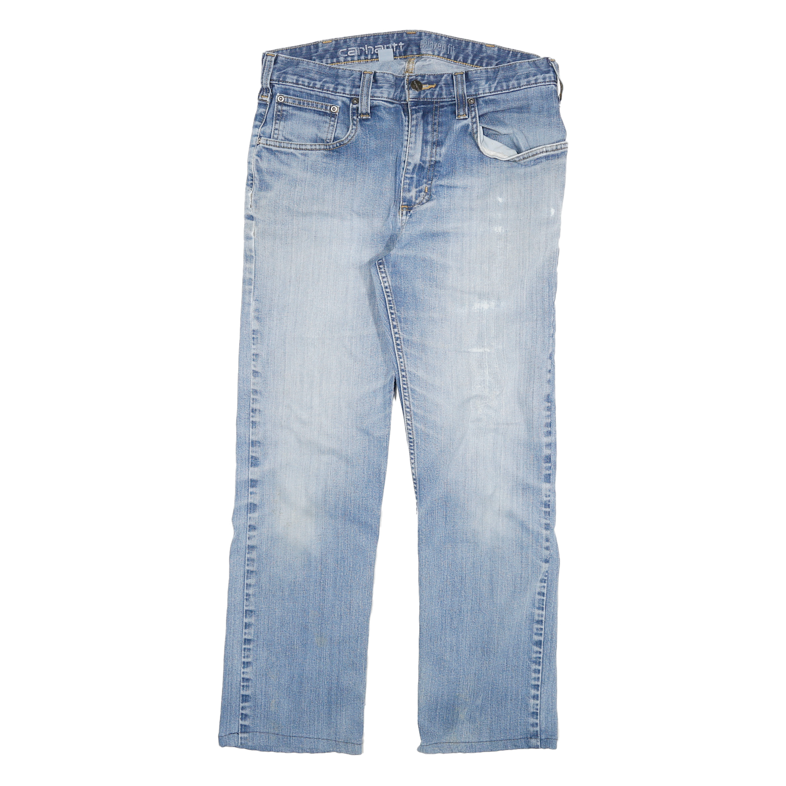 CARHARTT Mens Jeans Blue Relaxed Straight Denim Medium W30 L26 Casual Workwear Refurbished - N/A refurbished available on Cerqular
