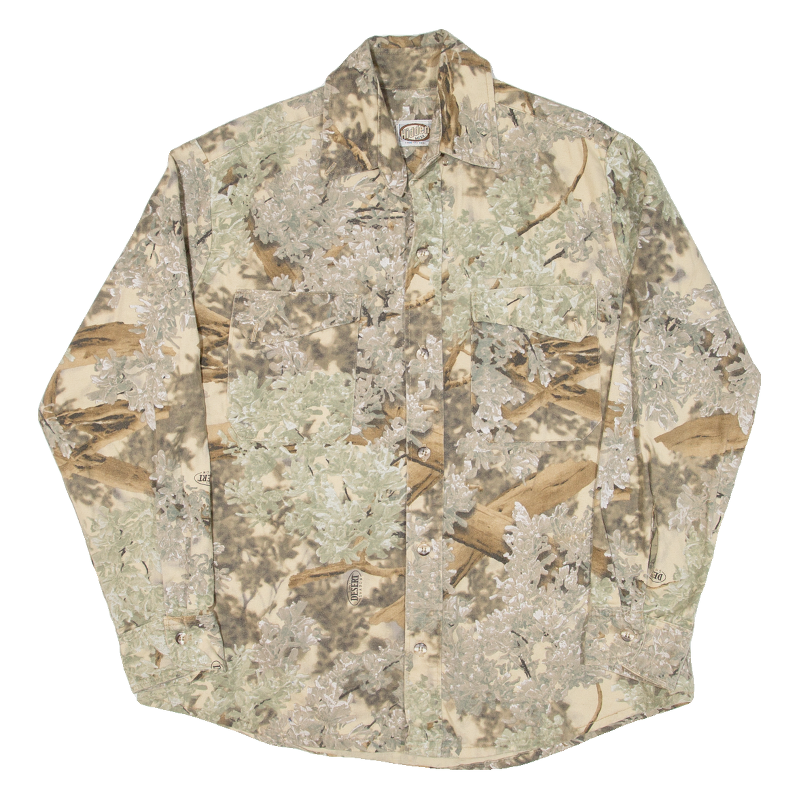 HIDDEN MESA Mens Shirt Green Camouflage Long Sleeve M Refurbished - N/A refurbished available on Cerqular