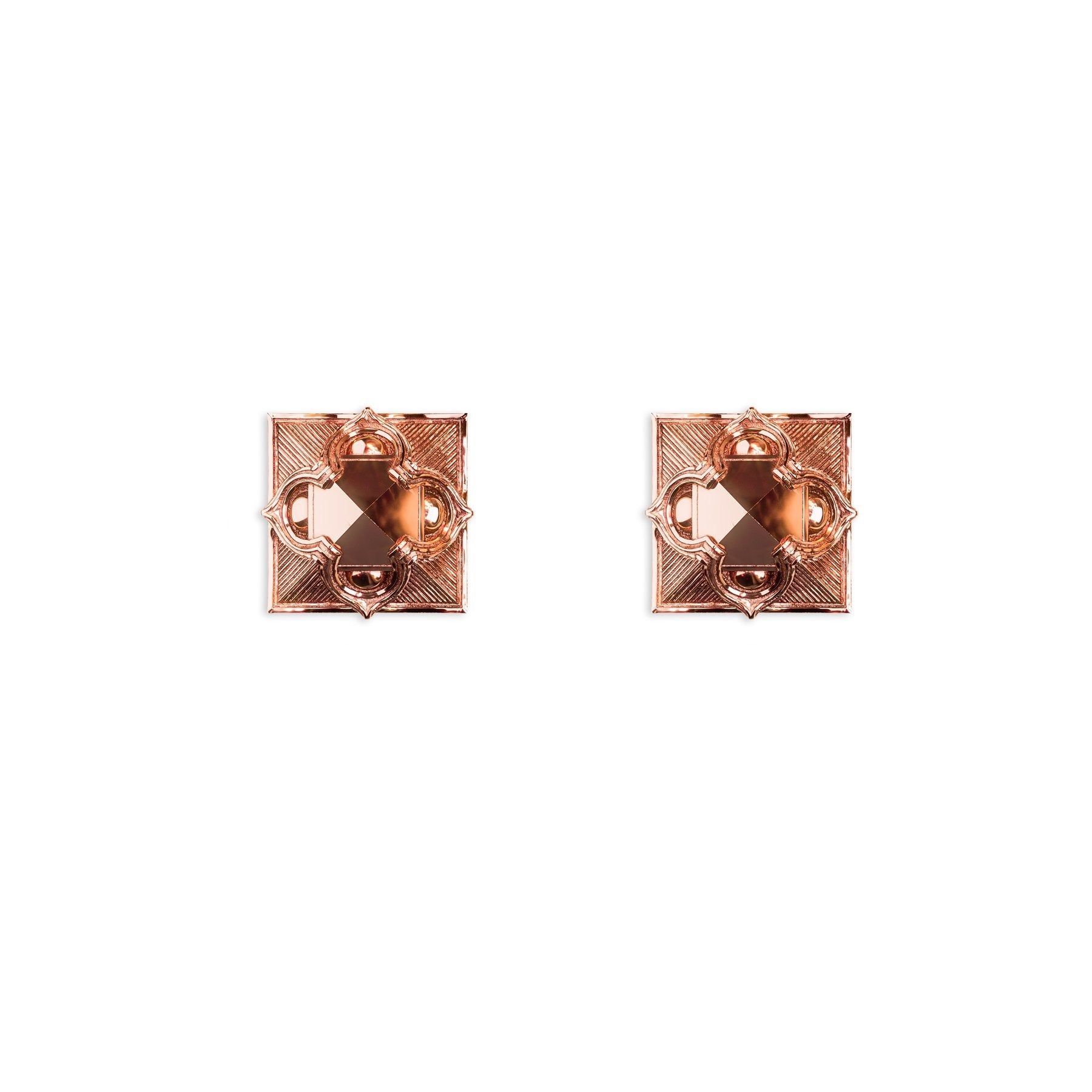 Pyramid Studs Rose Gold Refurbished - N/A (There is no well-known brand by the name "A refurbished available on Cerqular
