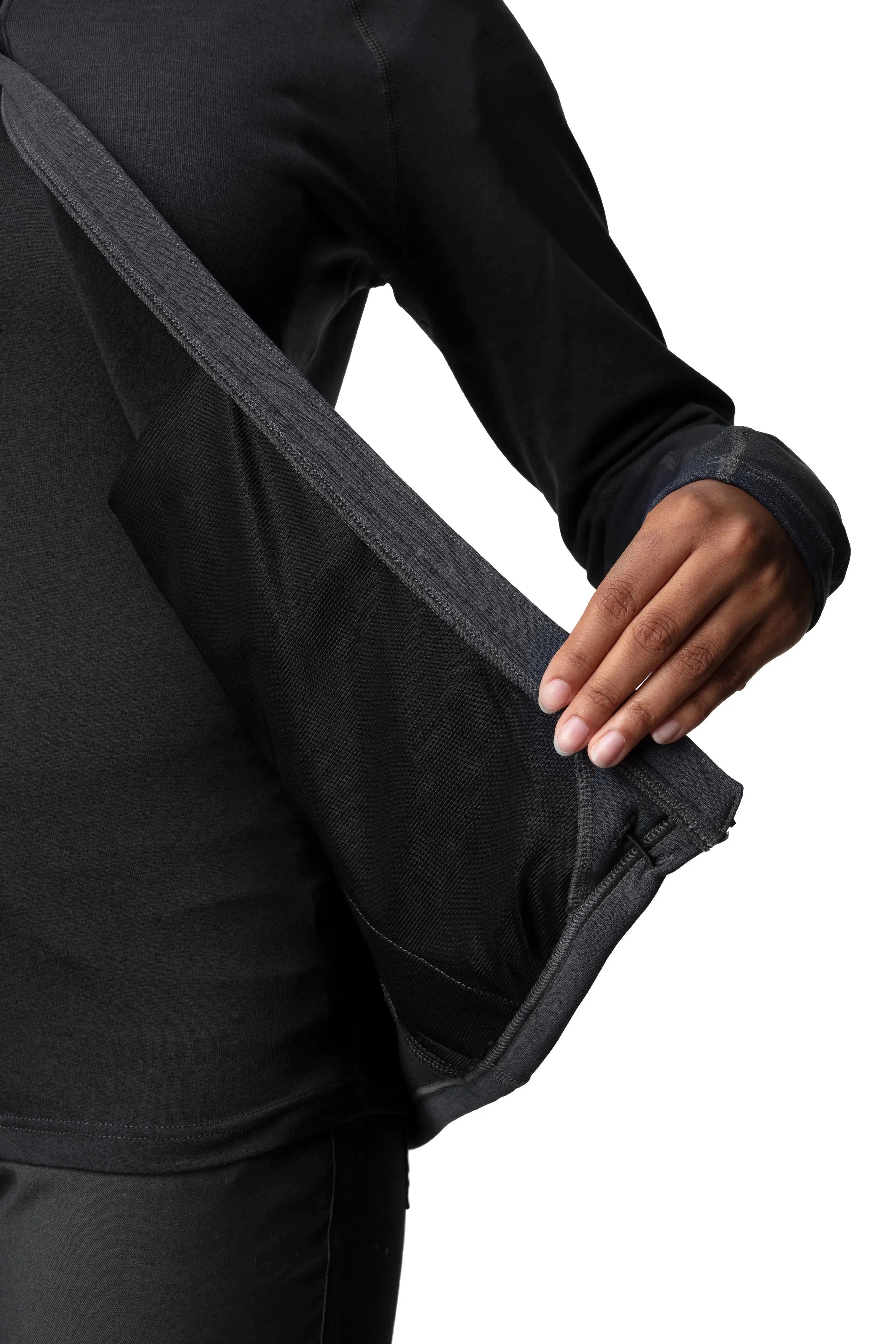 W's Outright Houdi | Color: rock black | Size: XL Refurbished - Houdini Sportswear refurbished available on Cerqular