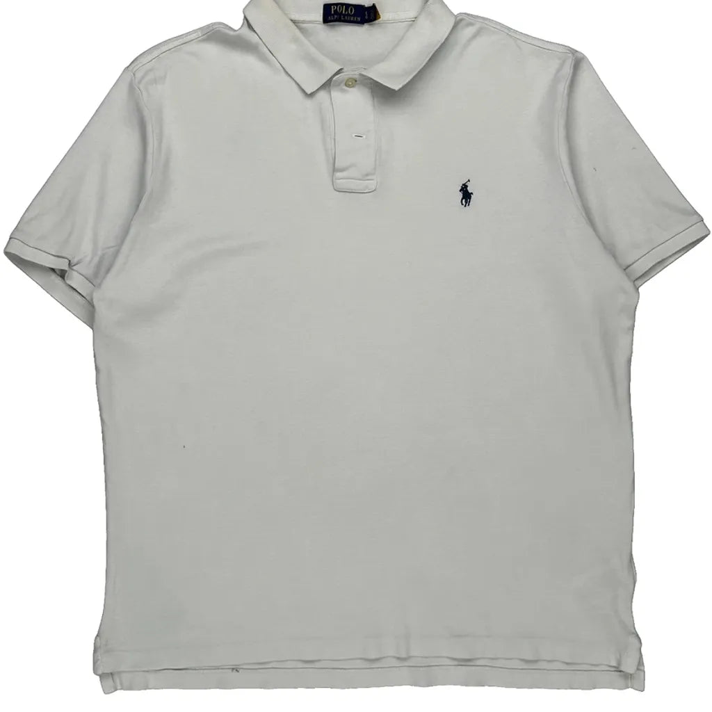 Buy Polo By Ralph Lauren Polo Shirt - Large White Cotton Refurbished - $26.79 Polo By Ralph Lauren Polo Shirt - Large White Cotton Refurbished - Thrifted (note: this is a term often used to describe second- refurbished available on Cerqular