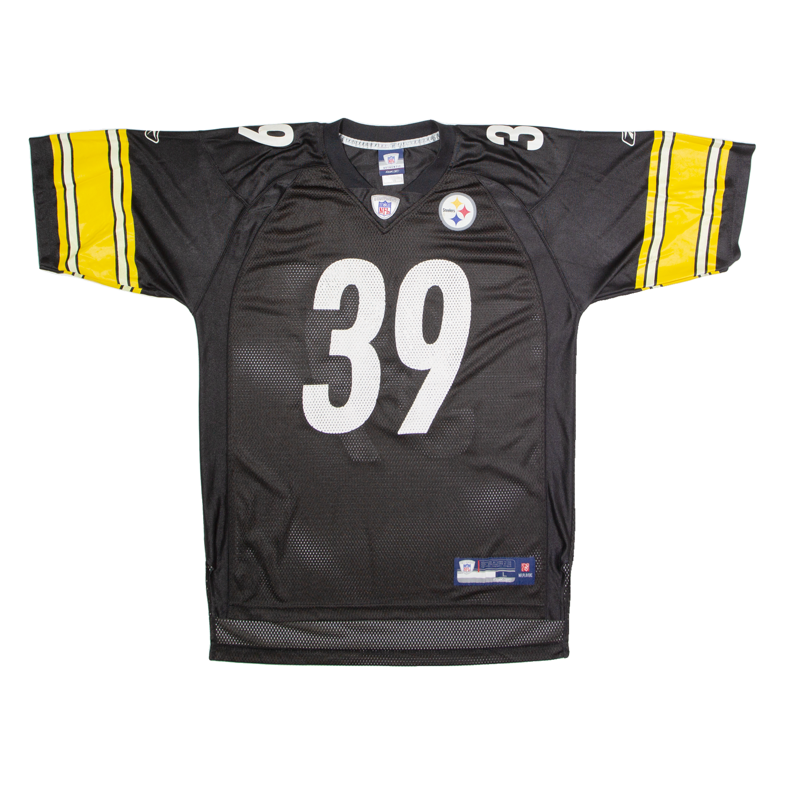 REEBOK Pittsburgh Steelers Home #39 Parker Mens Jersey Black USA V-Neck Nylon L Refurbished - N/A refurbished available on Cerqular