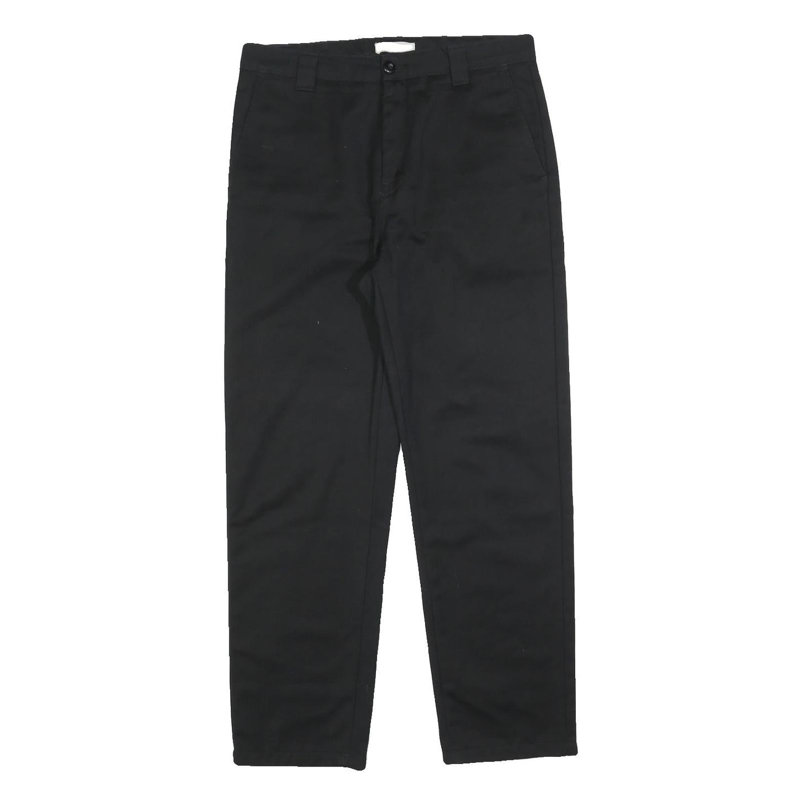 CARHARTT Womens Black Regular Tapered Cotton Blend Trousers W32 L28 Refurbished - N/A refurbished available on Cerqular