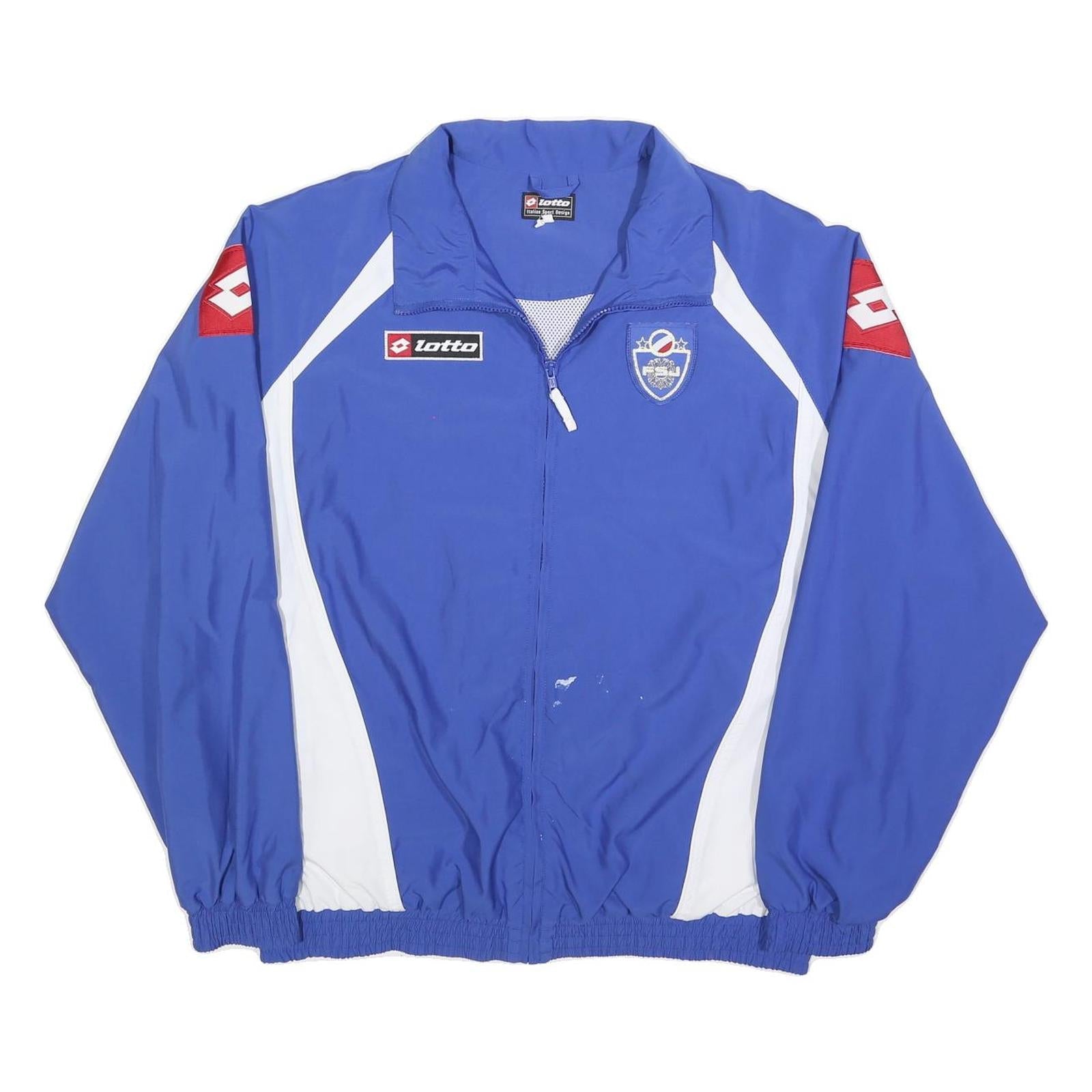 Buy LOTTO Mens Blue & White Zip Jacket XL Polyester Sportswear Logo Casual Refurbished - $29.89 LOTTO Mens Blue & White Zip Jacket XL Polyester Sportswear Logo Casual Refurbished - N/A refurbished available on Cerqular