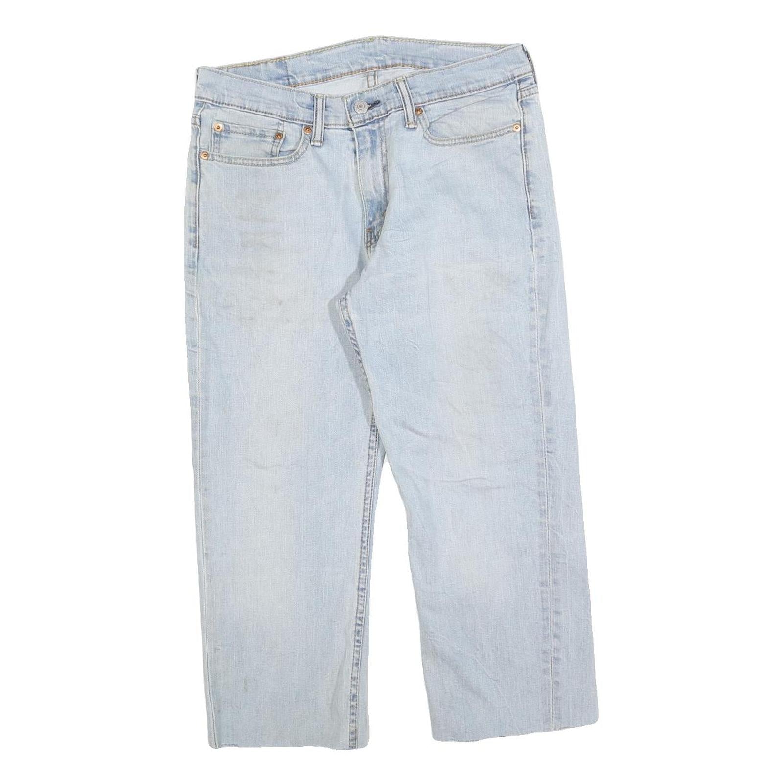 LEVI'S 514 Classic Mens Jeans Blue Classic Straight Denim Light W31 L22 Cotton Refurbished - N/A refurbished available on Cerqular