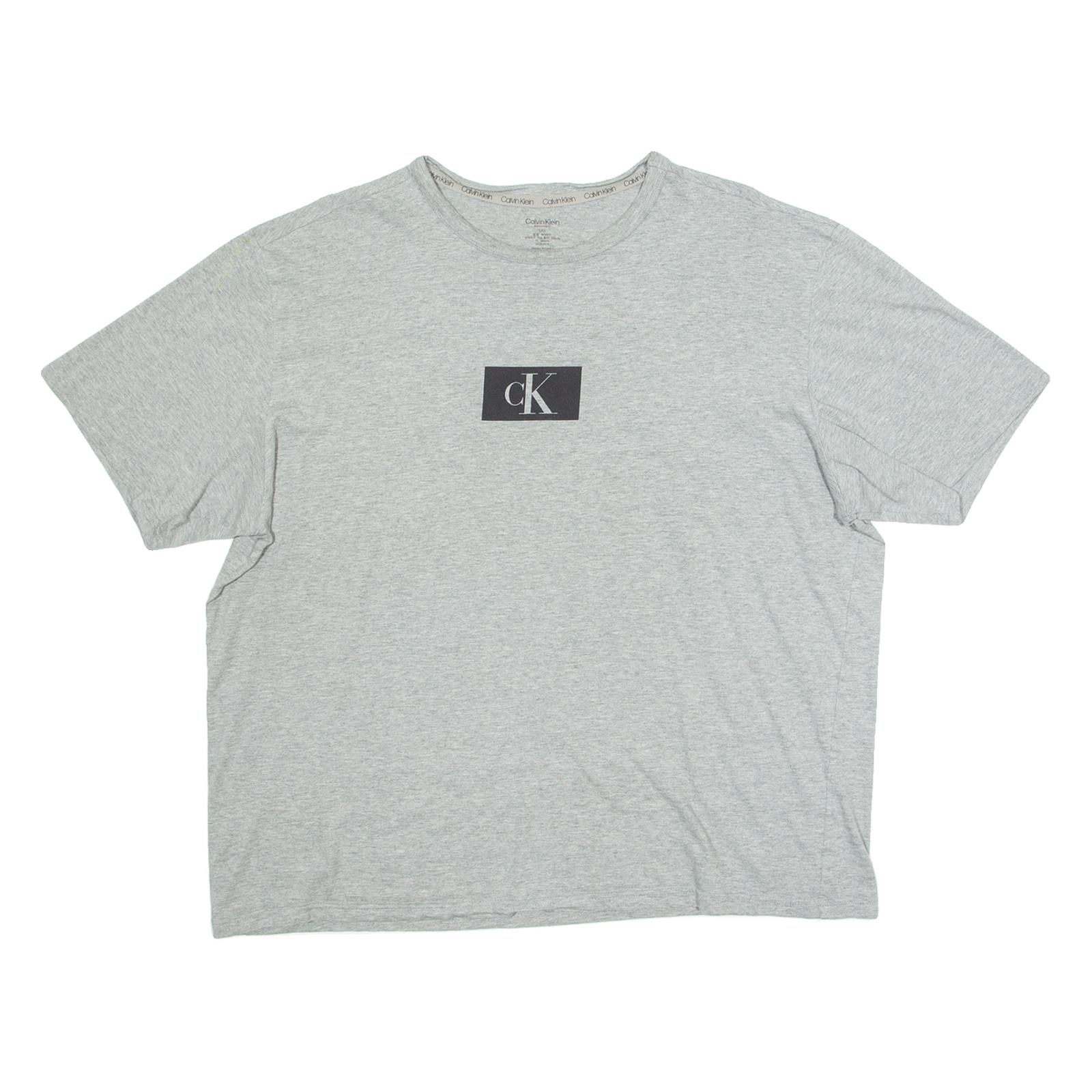 CALVIN KLEIN Sleepwear Mens T-Shirt Grey L Refurbished - N/A refurbished available on Cerqular