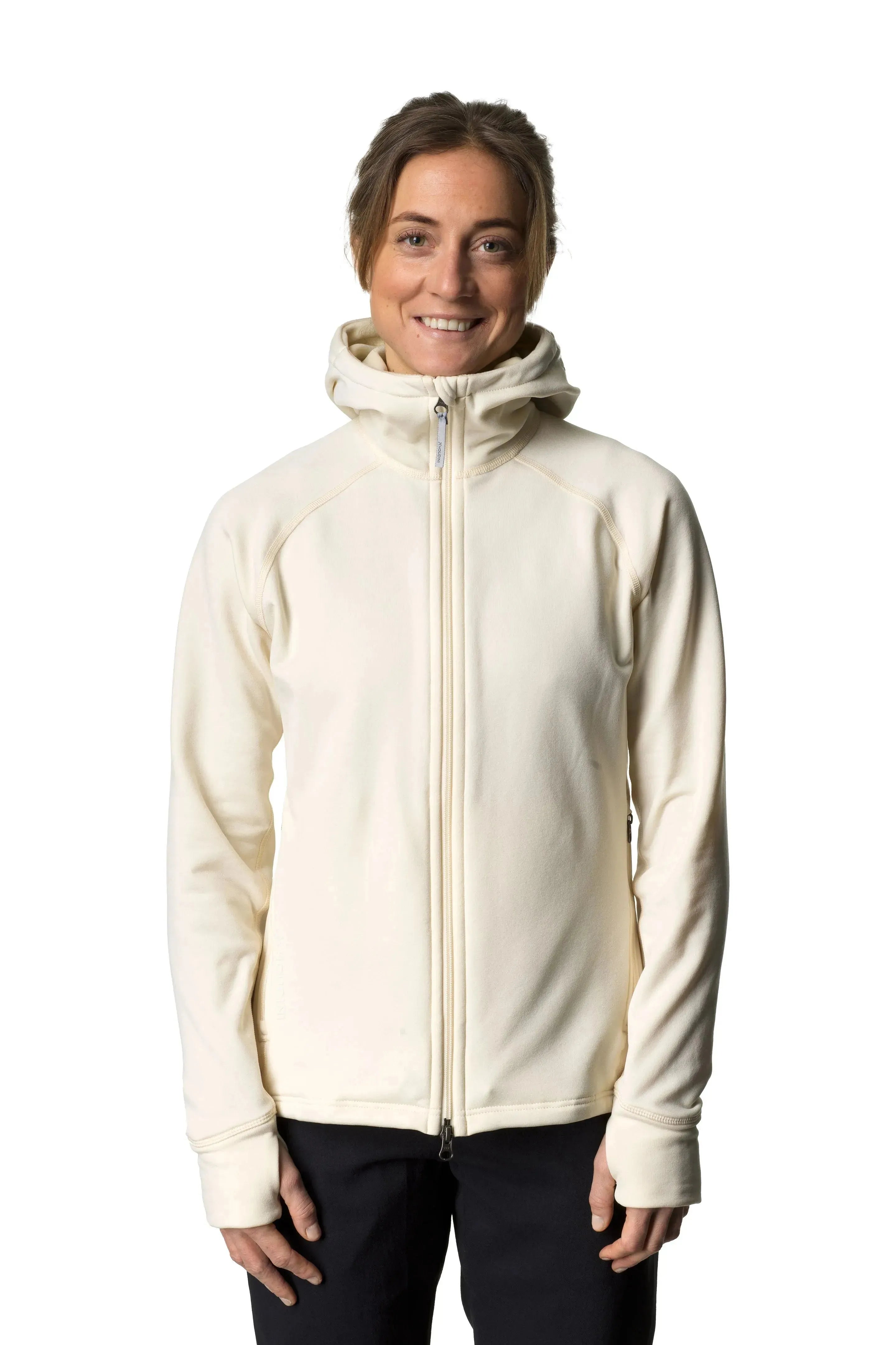 W's Power Houdi | Color: Sugar Snow | Size: XS Refurbished - Houdini Sportswear refurbished available on Cerqular