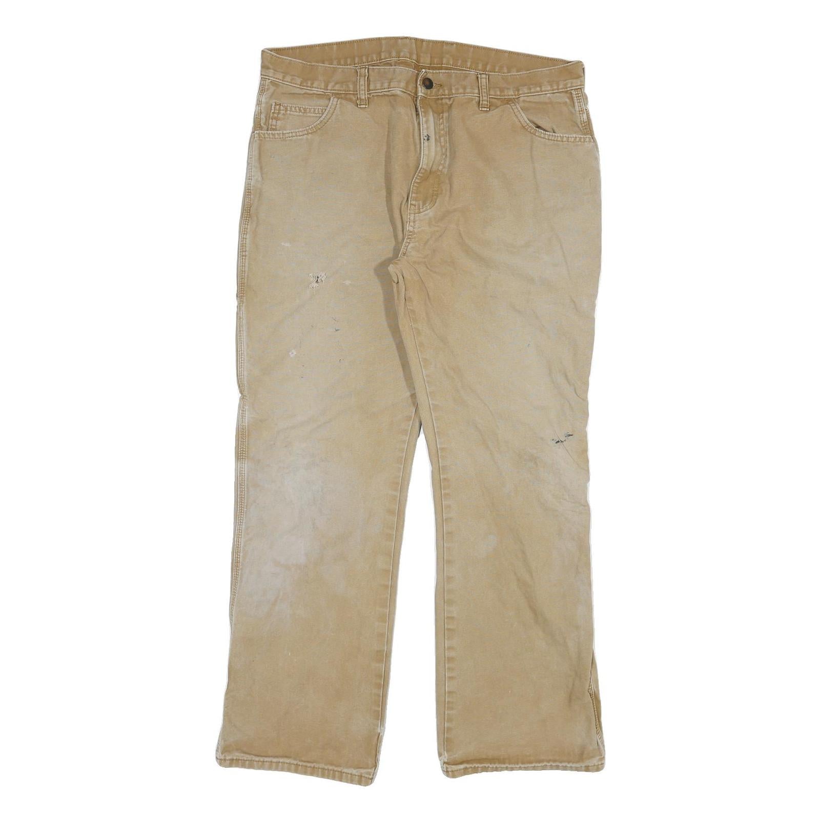 Buy DICKIES Mens Regular Fit Beige Cotton Blend Trousers W34 L29 Workwear Zip Refurbished - $33.79 DICKIES Mens Regular Fit Beige Cotton Blend Trousers W34 L29 Workwear Zip Refurbished - N/A refurbished available on Cerqular
