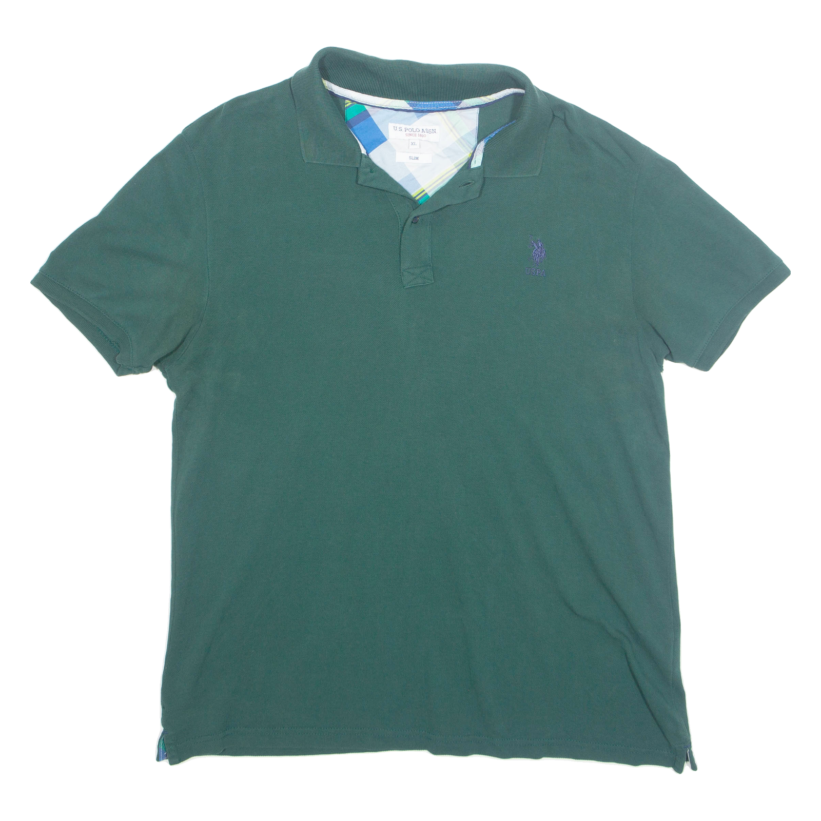 U.S. POLO ASSN SLIM Mens Polo Shirt Green XL Refurbished - N/A refurbished available on Cerqular