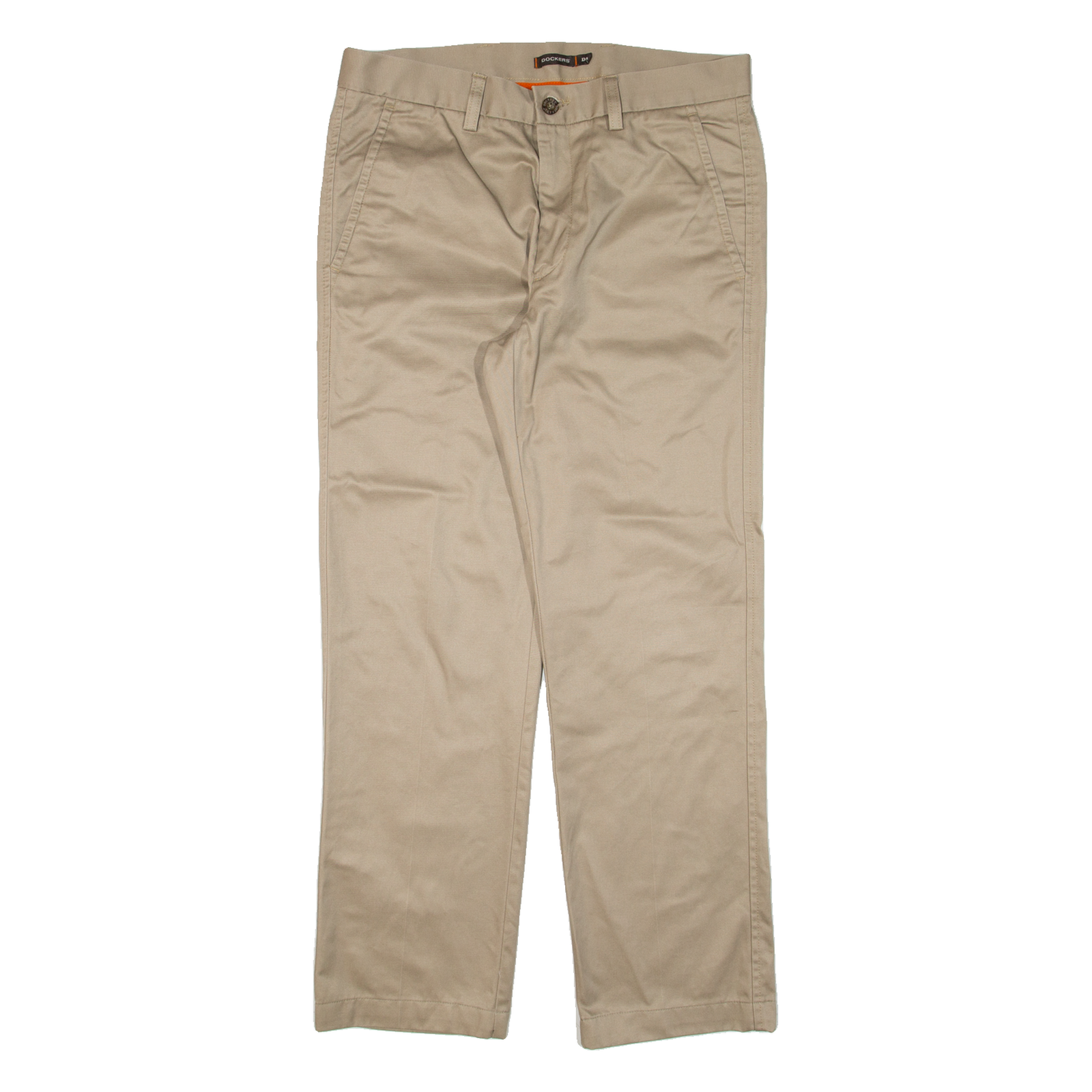 DOCKERS D1 Mens Trousers Beige Regular Straight W33 L29 Refurbished - N/A refurbished available on Cerqular