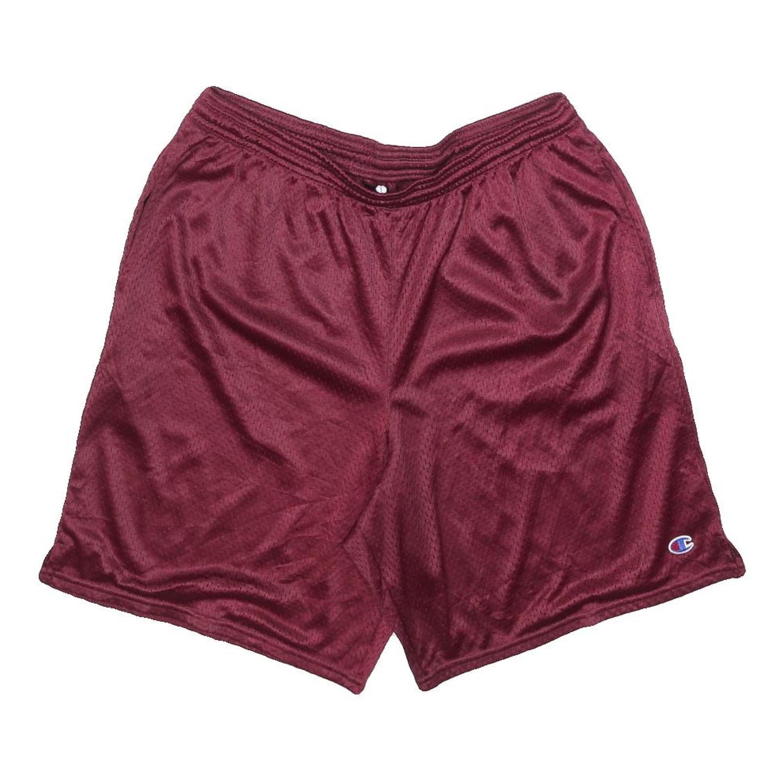 CHAMPION Mens Shorts Maroon Casual L W32 Sports Logo Mesh Fabric Refurbished - N/A refurbished available on Cerqular