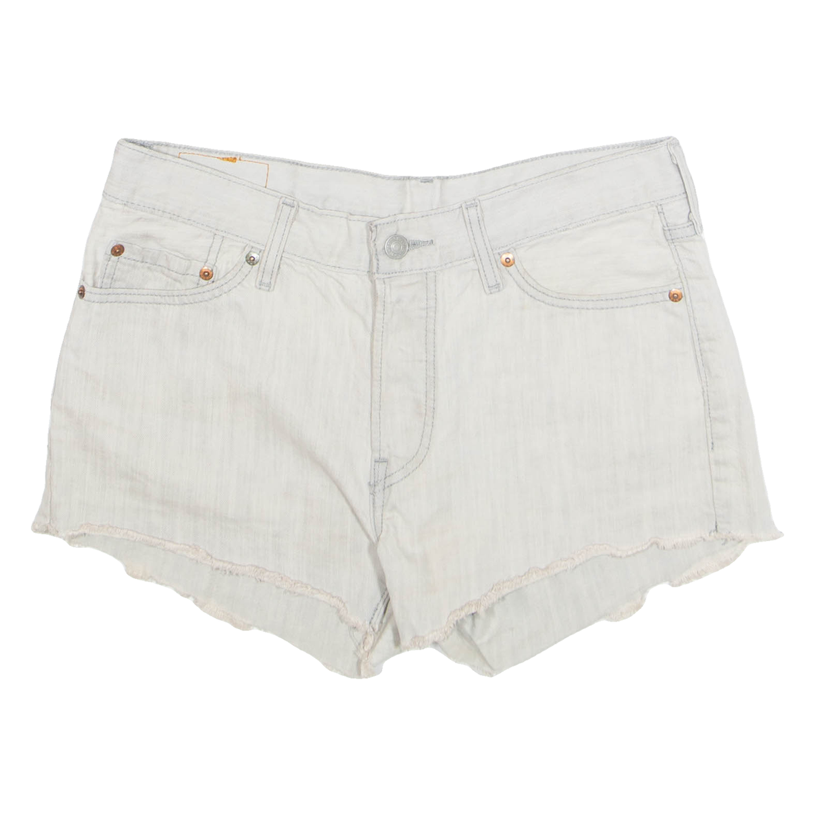 LEVI'S Cut Off Womens Denim Shorts Grey M W32 Refurbished - N/A refurbished available on Cerqular