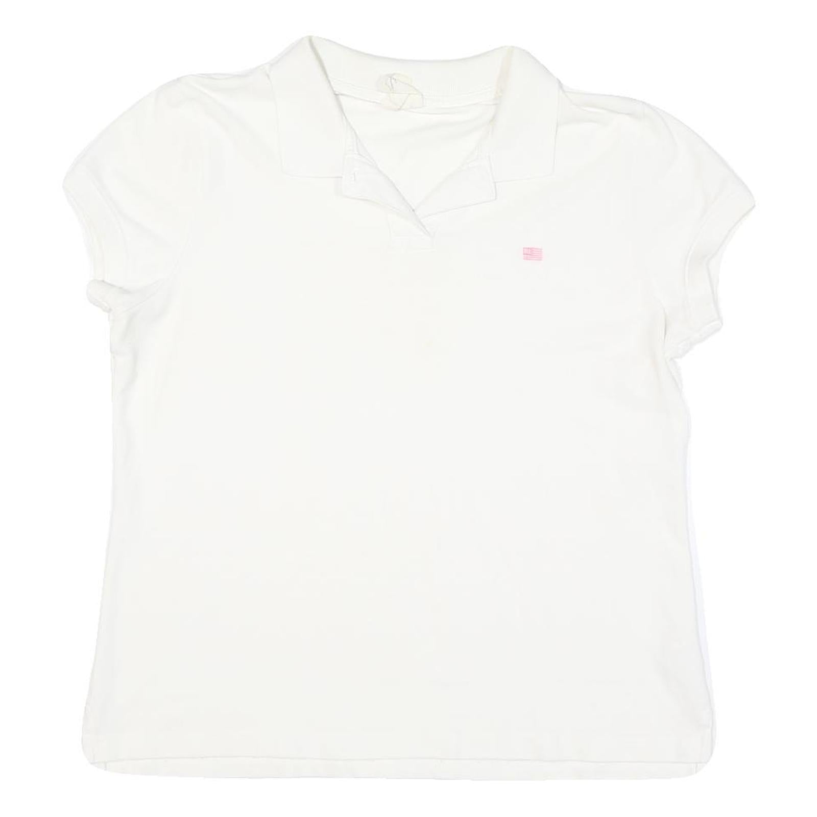 RALPH LAUREN POLO JEANS COMPANY Womens White Short Sleeve Plain XL Cotton Blend Refurbished - N/A refurbished available on Cerqular