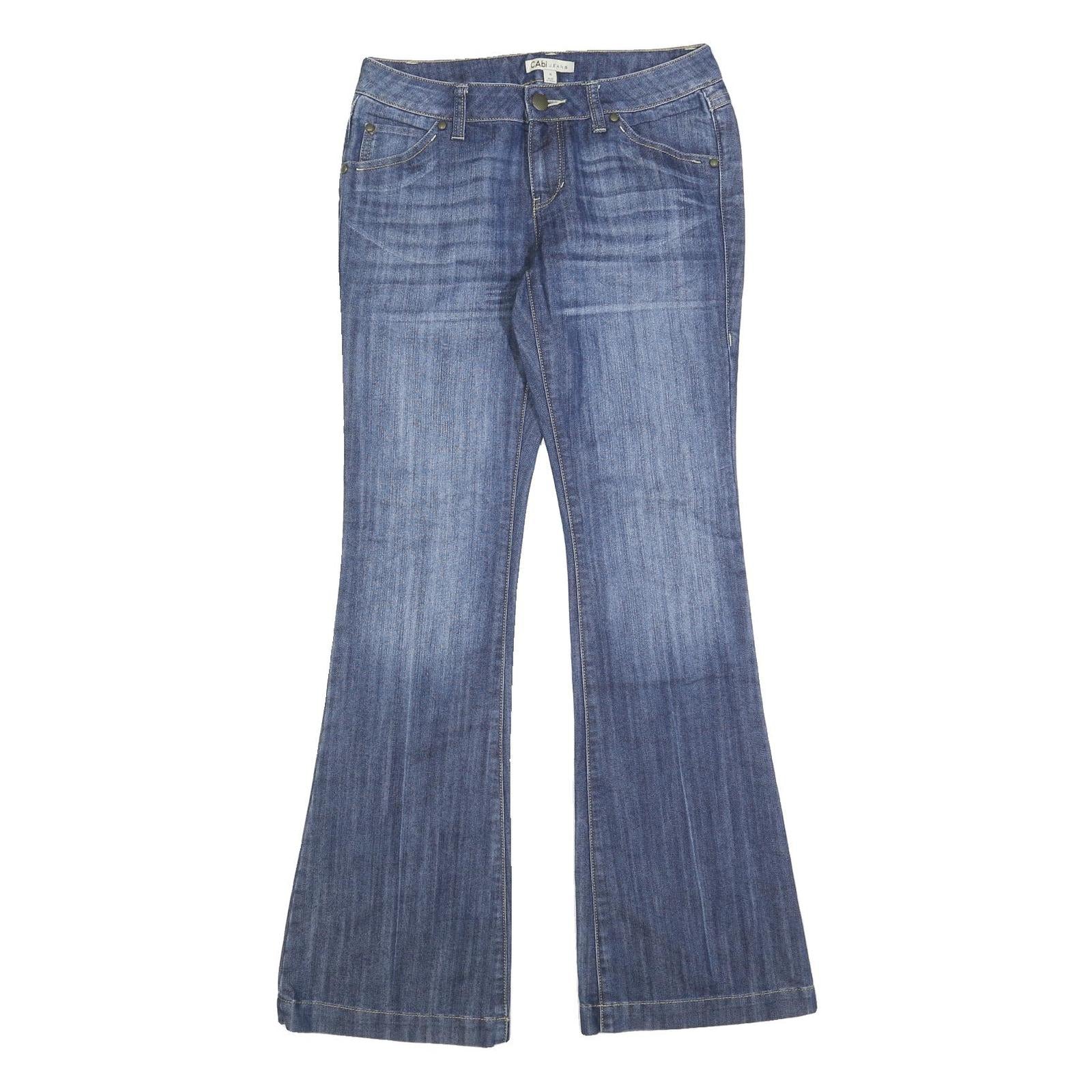 CABI JEANS Womens Regular Fit Flared Denim Medium Wash W30 L34 Stretch Cotton Refurbished - N/A refurbished available on Cerqular
