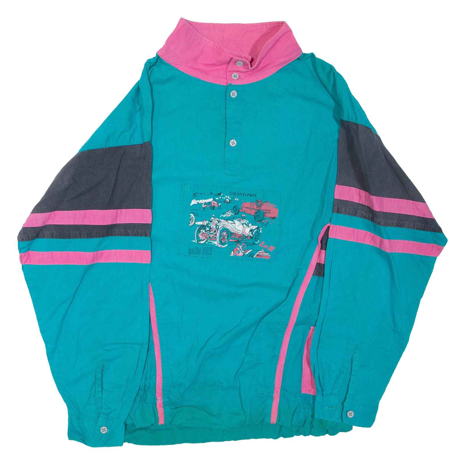Grand Prix Womens Pullover Jacket Blue Colourblock L Refurbished - N/A refurbished available on Cerqular