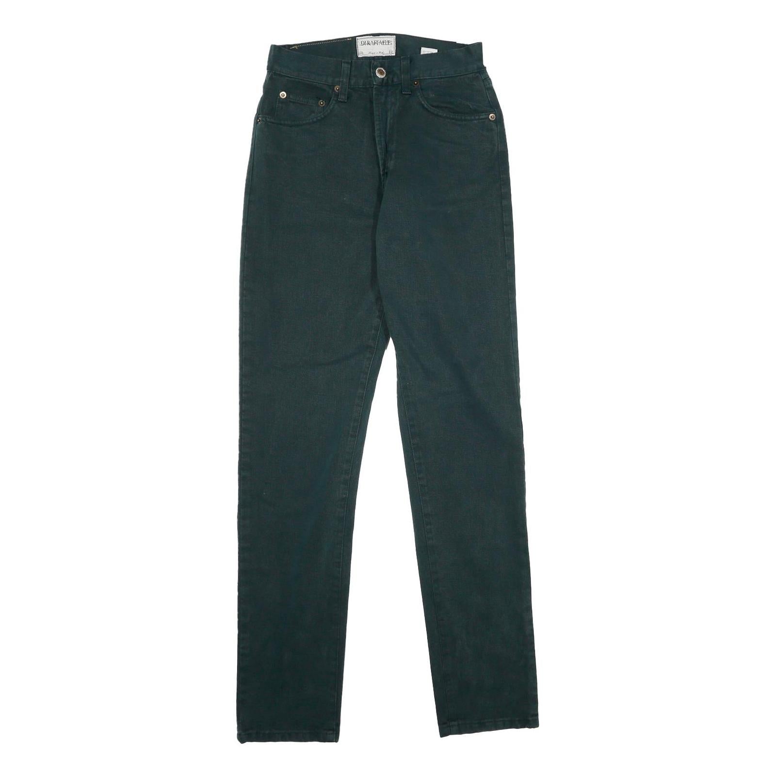 DI RAFFAELE Womens Regular Fit Black Cotton Denim Jeans W26 L33 Slim Straight Refurbished - N/A refurbished available on Cerqular