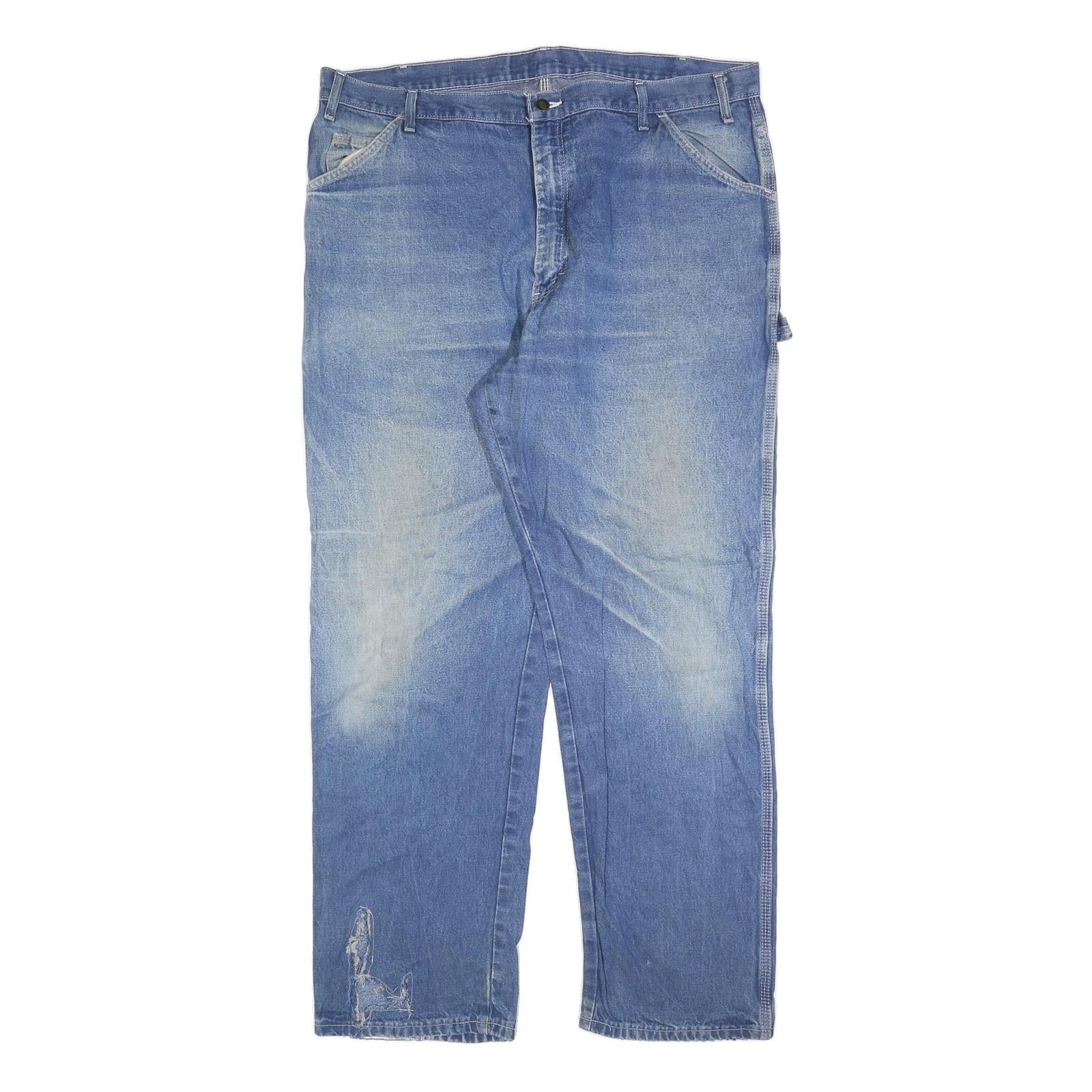 DICKIES Mens Relaxed Blue Denim Jeans W40 L32 Casual Workwear Zip Closure Refurbished - N/A refurbished available on Cerqular