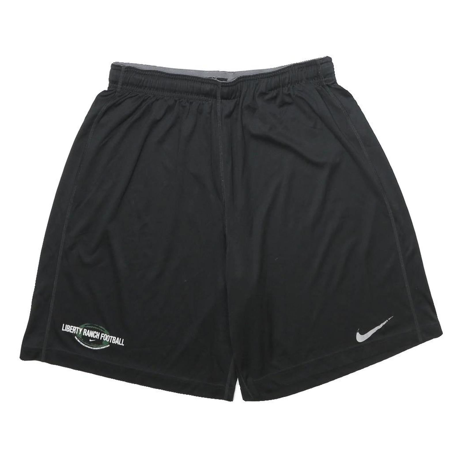 NIKE Mens Black Casual Shorts Liberty Ranch Football L W30 Polyester Gym Refurbished - N/A refurbished available on Cerqular