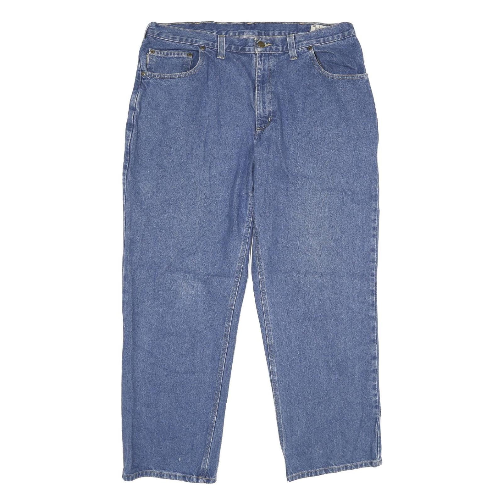 Buy CARHARTT Mens Jeans Blue Relaxed Straight Denim Medium W38 L30 Workwear Zip Refurbished - $57.19 CARHARTT Mens Jeans Blue Relaxed Straight Denim Medium W38 L30 Workwear Zip Refurbished - N/A refurbished available on Cerqular