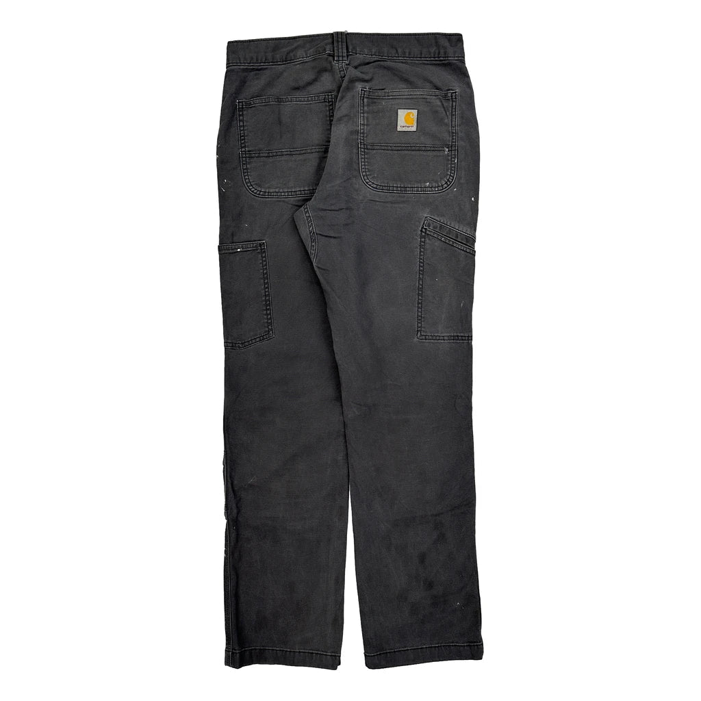 Buy Carhartt Double Knee Carpenter Trousers - 30W 32L Black Cotton Refurbished - $113.89 Carhartt Double Knee Carpenter Trousers - 30W 32L Black Cotton Refurbished - Thrifted (note: this is a term often used to describe second- refurbished available on Cerqular