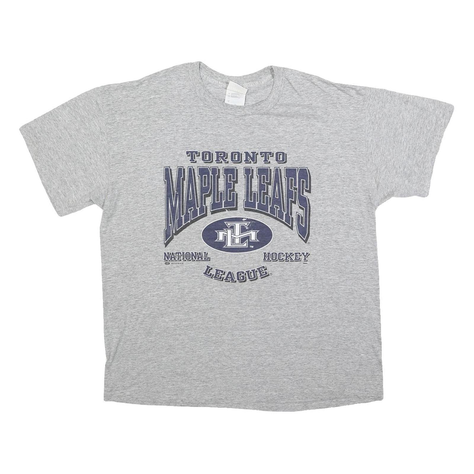 BULLETIN Mens Grey Toronto Maple Leafs Graphic T-Shirt XL Short Sleeve Crew Neck Refurbished - N/A refurbished available on Cerqular