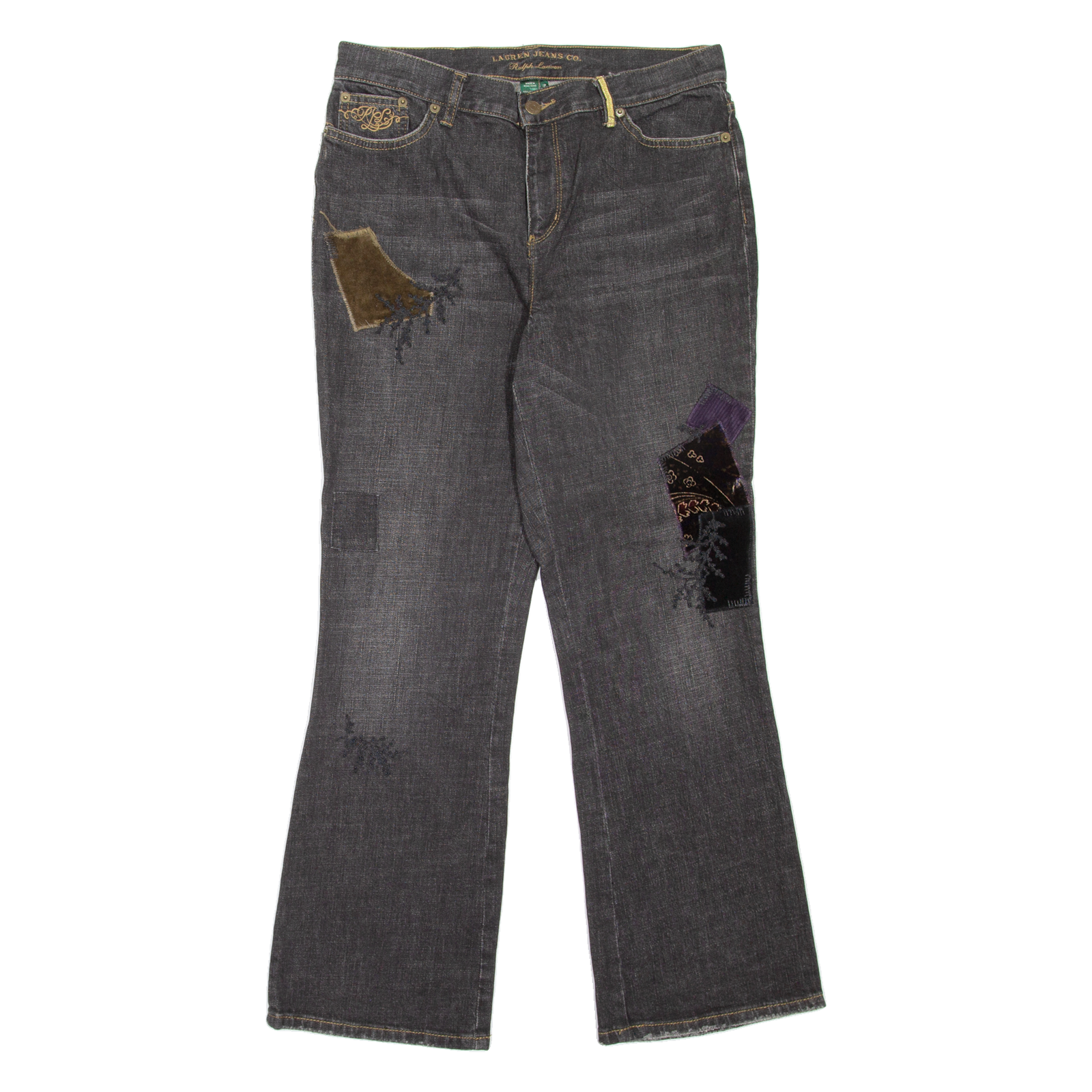RALPH LAUREN LAUREN JEANS CO. Womens Jeans Grey Regular Bootcut W30 L27 Refurbished - N/A refurbished available on Cerqular