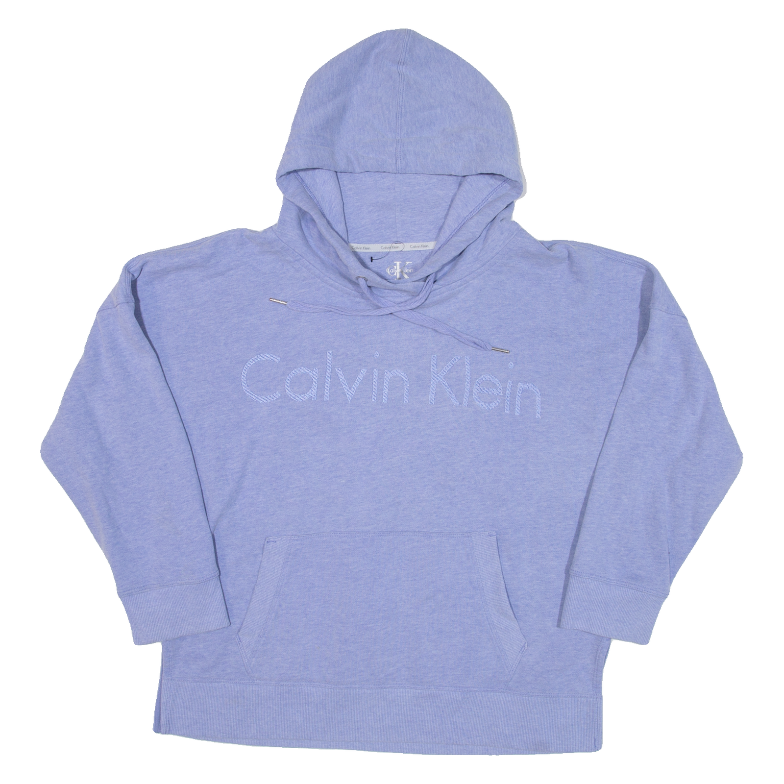 CALVIN KLEIN Womens Purple Hoodie L Refurbished - N/A refurbished available on Cerqular