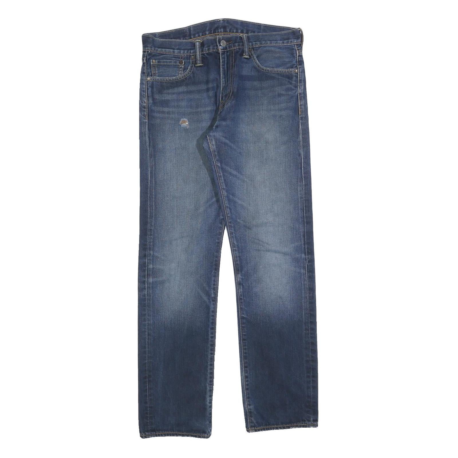 LEVI'S 504 Mens Jeans Blue Regular Straight Denim Medium W31 L32 Classic Fit Zip Refurbished - N/A refurbished available on Cerqular