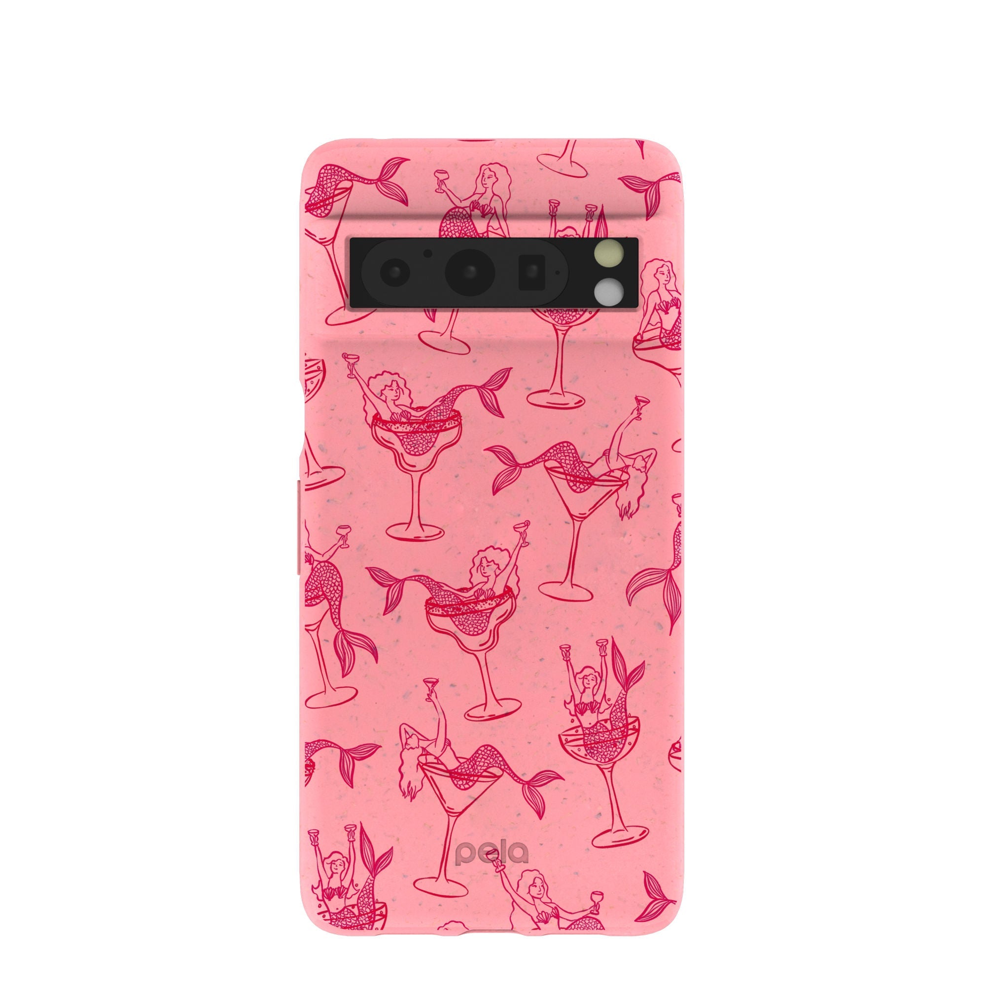 Bubblegum Pink Mermaid Cocktail Google Pixel 8 Pro Case Refurbished - Pela Case refurbished available on Cerqular