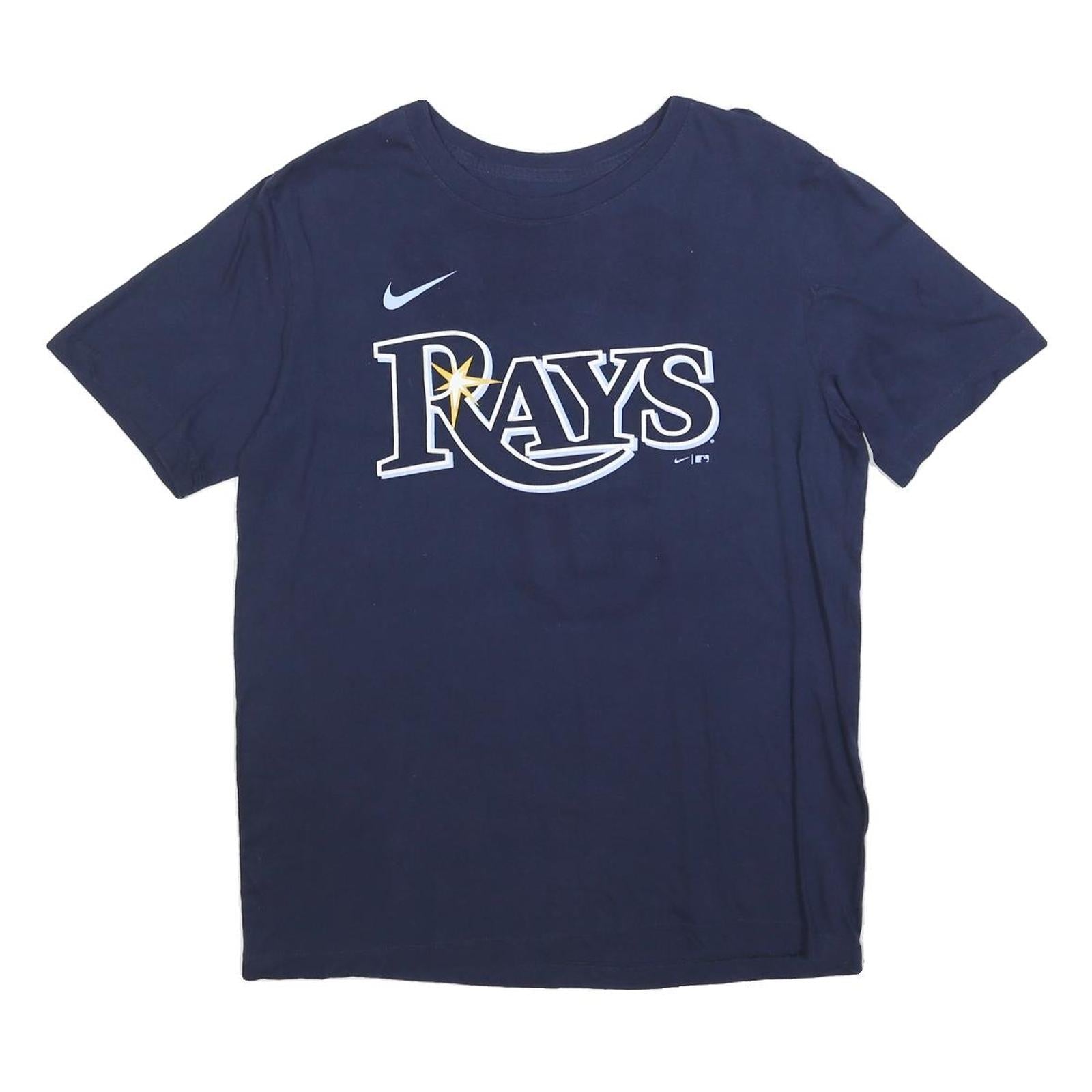 NIKE Mens Blue Rays Graphic T-Shirt M Short Sleeve Crew Neck Sportswear Refurbished - N/A refurbished available on Cerqular