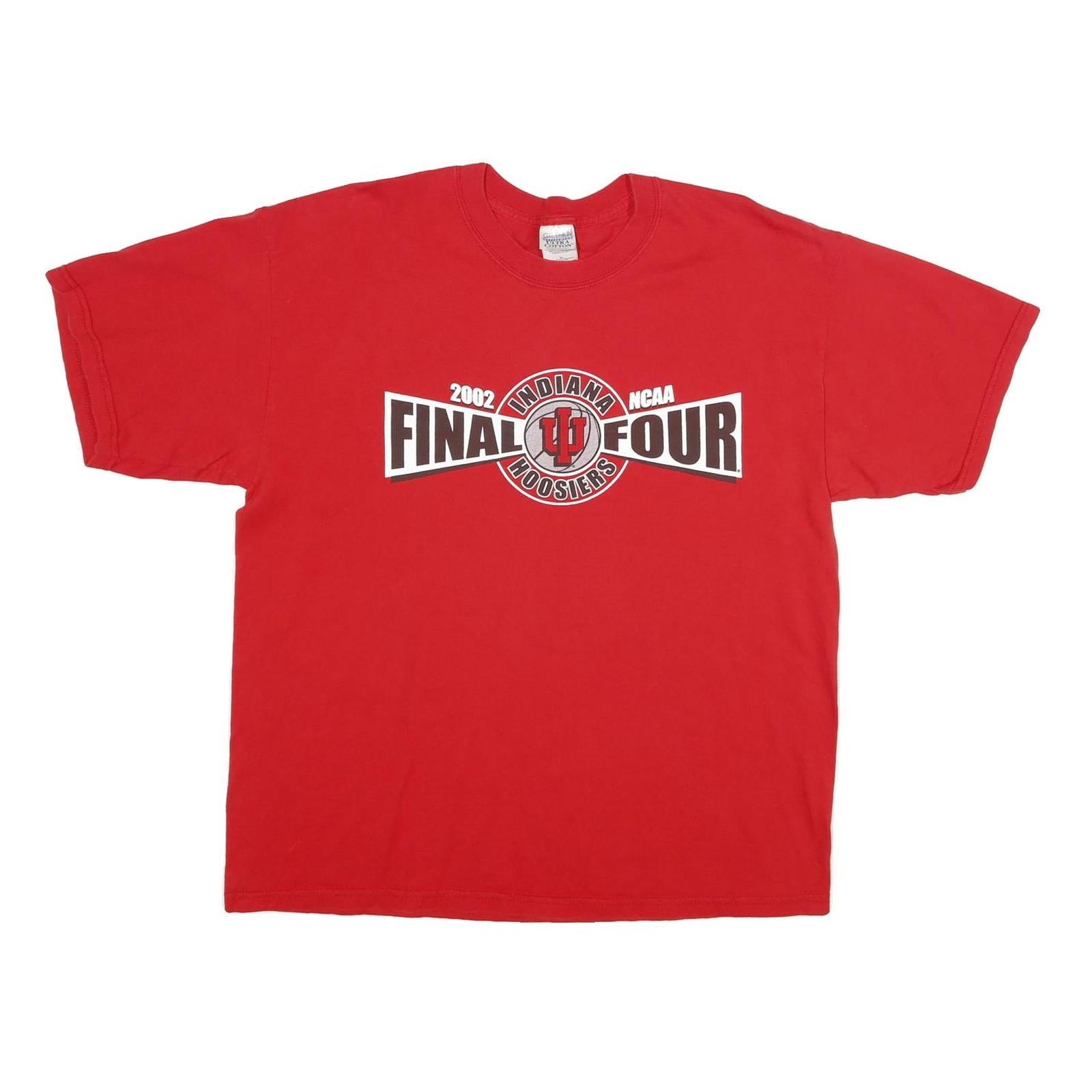 GILDAN Mens Red Indiana Hoosiers Final Four Graphic T-Shirt XL Short Sleeve Crew Refurbished - N/A refurbished available on Cerqular