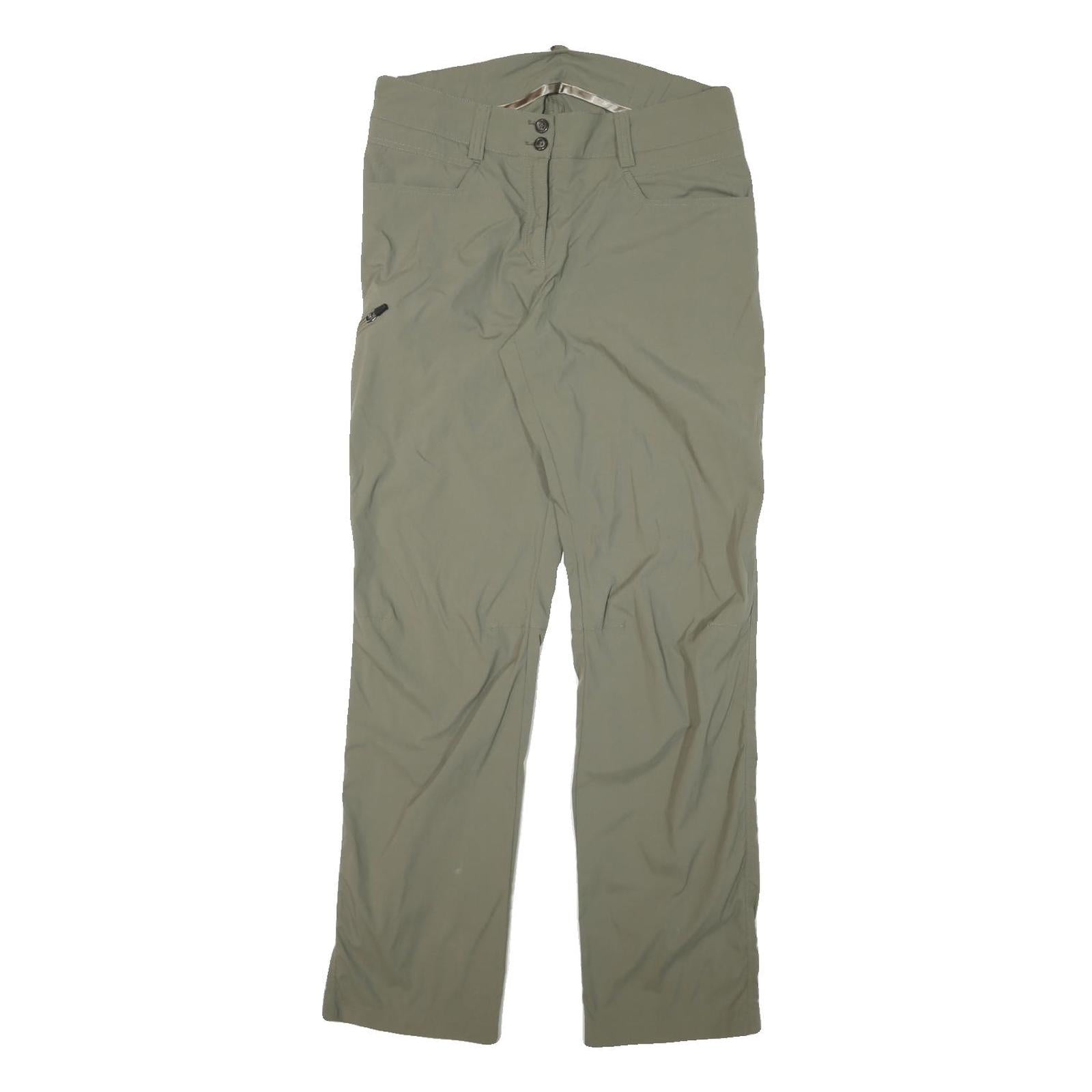 ALLSPORT Womens Regular Fit Green Trousers W32 L31 Zip Polyester Blend Refurbished - N/A refurbished available on Cerqular