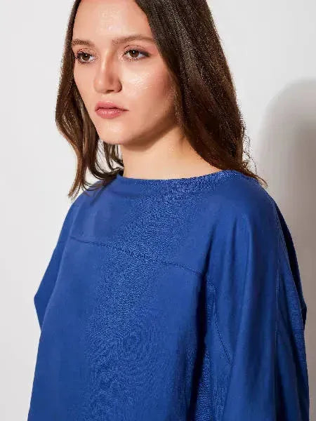 Darya Kimono Top | Size: 34 | Color: Dark Blue Refurbished - N/A (Anjum Khan is a personal name, not a brand refurbished available on Cerqular